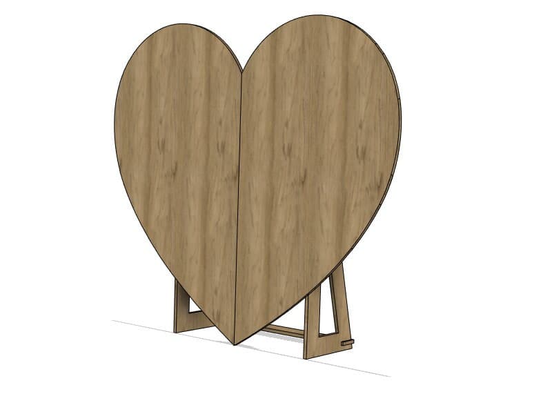 Heart Wedding Backdrop SVG CNC Laser Cut Plan (Digital Download) - image 3
