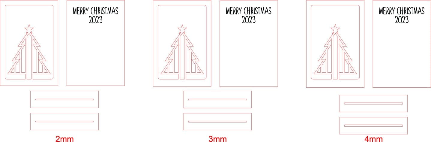 Christmas Table Top Sign Laser Cut File: Tree Decor SVG (Digital File) - image 5