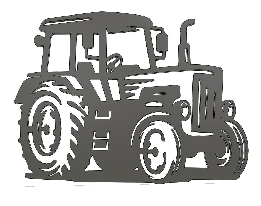 Tractor Laser Cut File, CNC Plan (svg, dxf, eps, pdf, png) (Digital Download) - image 5