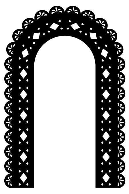 Decorative Arch Backdrop with Palmette Pattern – Laser Cut File (6ft x 4ft) – svg dxf ai eps - image 5