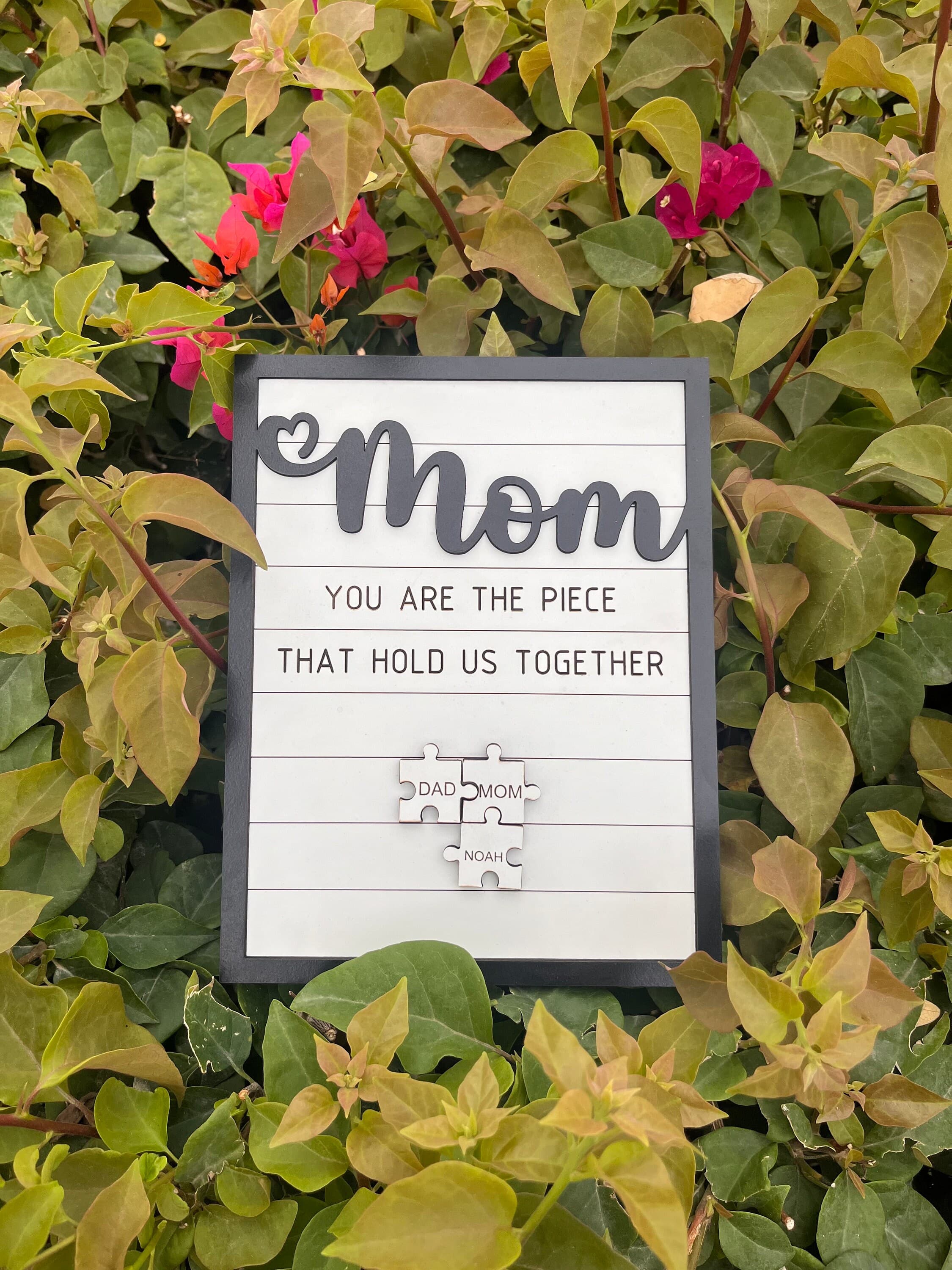 Mothers Day Puzzle Sign Laser Cut File: Custom Family Gift (Digital Download) - image 5