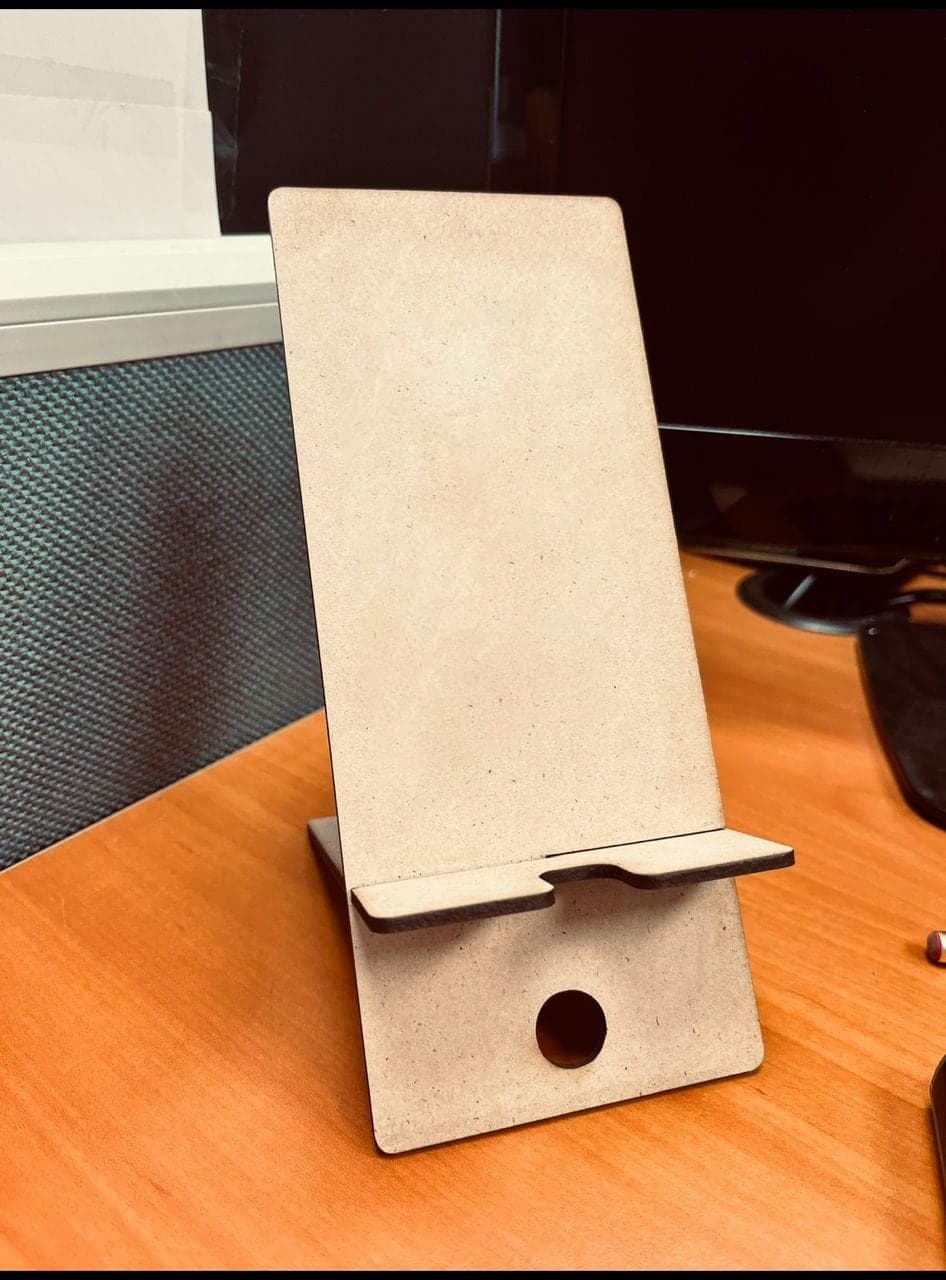 Laser Cut Phone Stand SVG: Desk Decor File (Digital Download) - image 3
