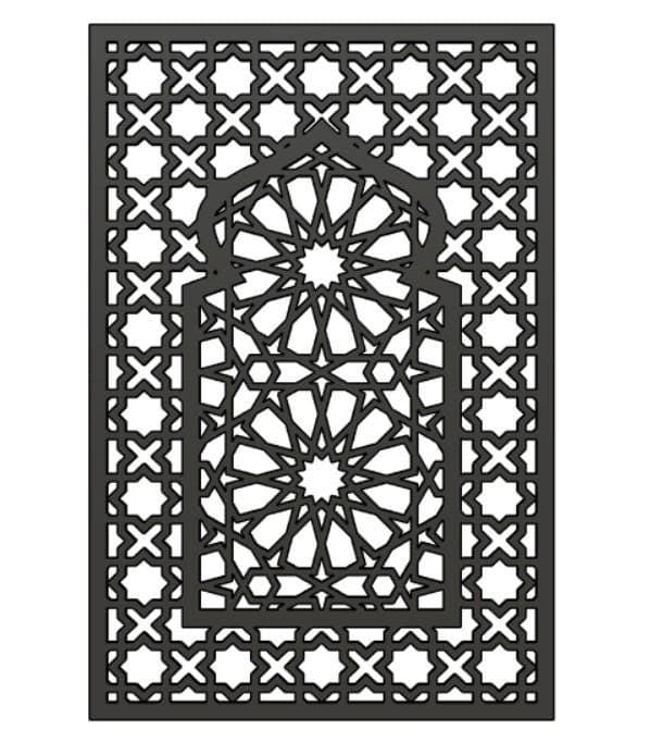 Moroccan Mashrabiya Wall Art CNC Laser Cut File Svg Dxf Ai Eps (Digital Download) - image 5