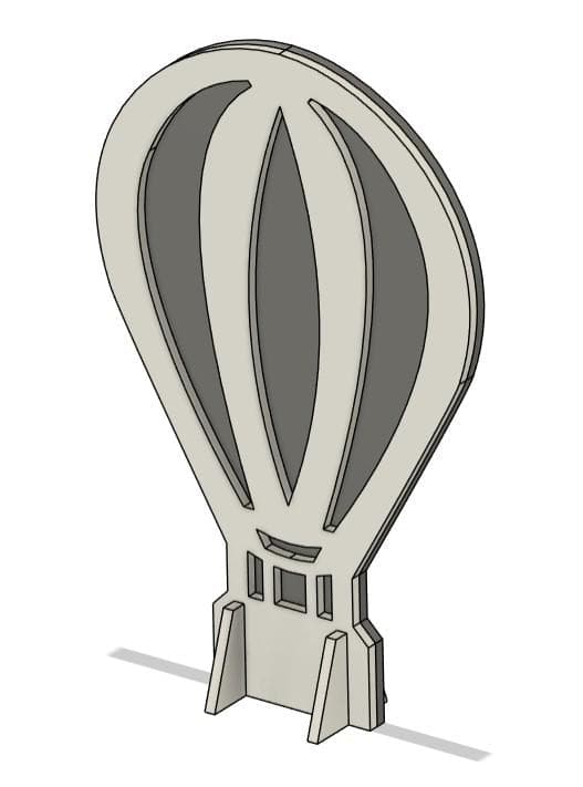 Hot Air Balloon Standee Laser Cut File • svg dxf ai eps digital download - image 5