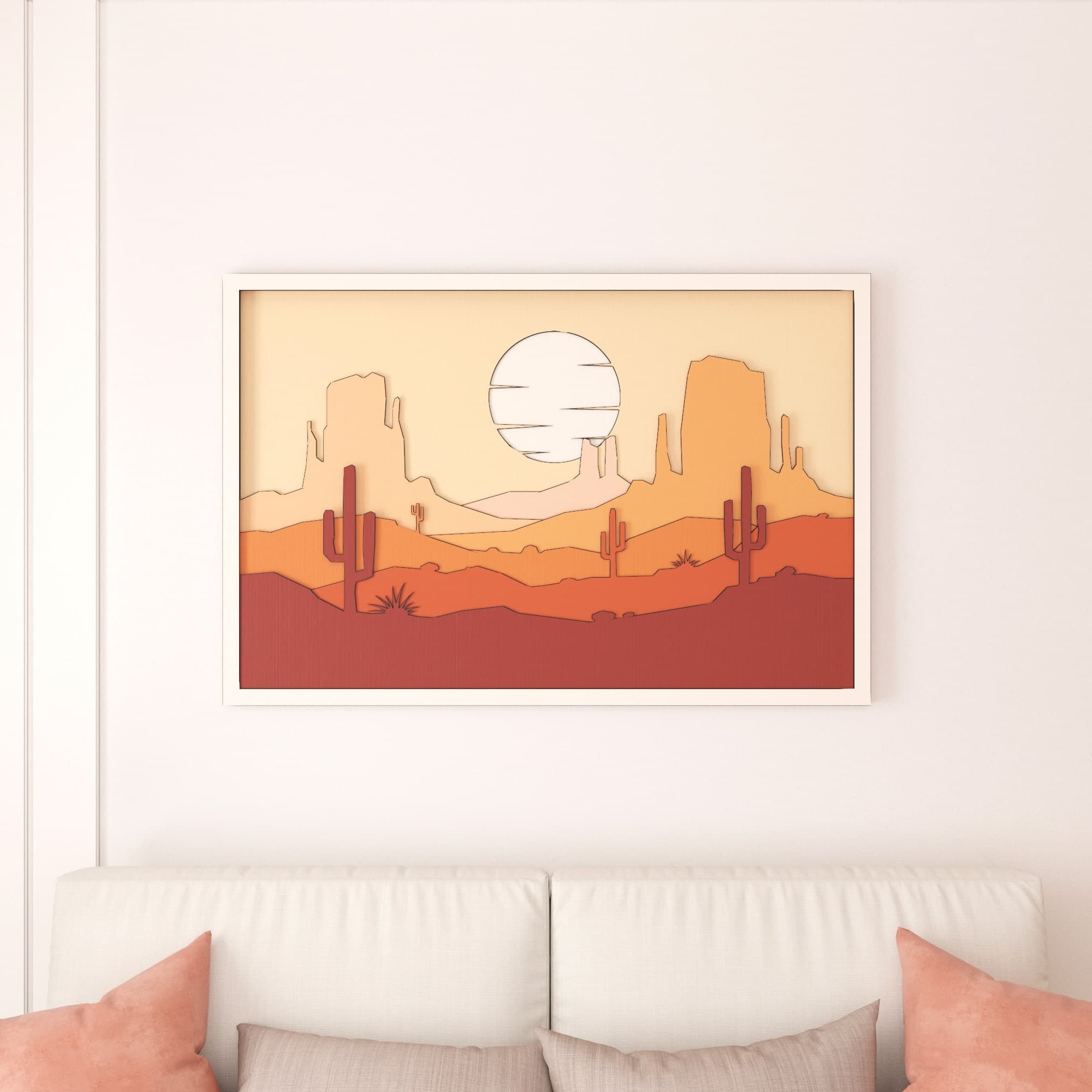 Arizona Desert Shadow Box Layered Laser CNC Cut File (Digital Download) - image 4