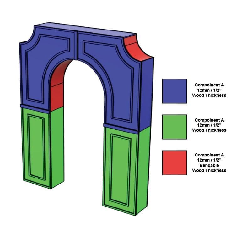 Custom Arch Backdrop CNC Files, 220x180cm Event Arch - image 3