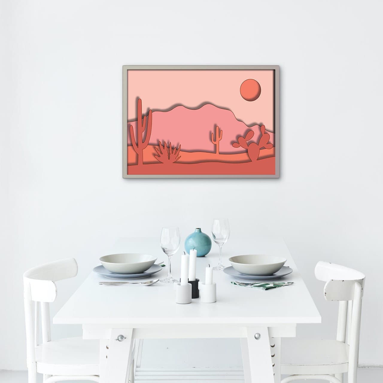 Desert Cactus Shadow Box Laser Cut File: Arizona Landscape (Digital Download) - image 3