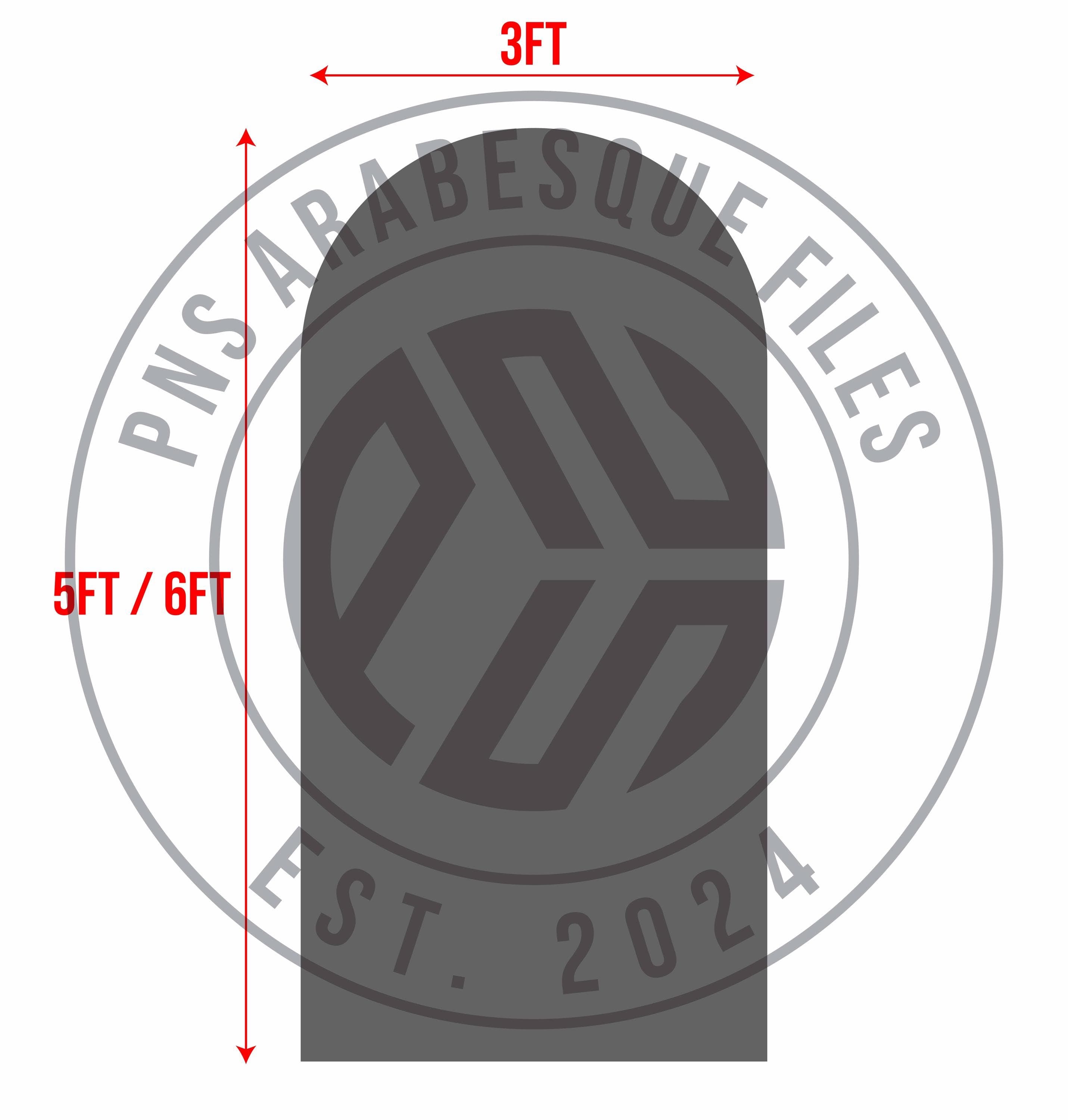 SVG Arch Backdrop Plan for Wedding Event (Digital Download) - image 3