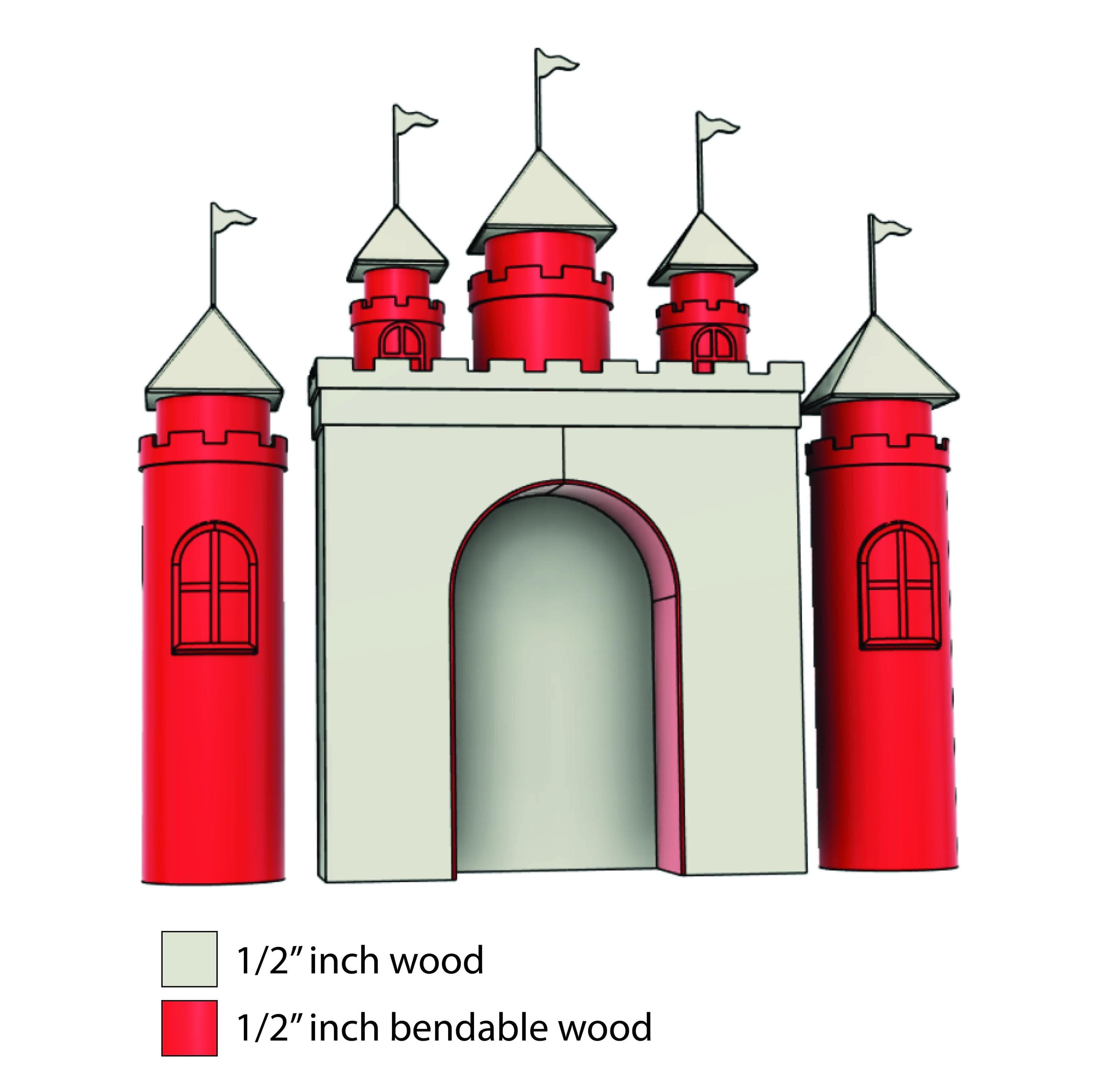 Castle Arch Laser CNC Files Event Backdrop Dwg Dxf Ai Eps - image 4