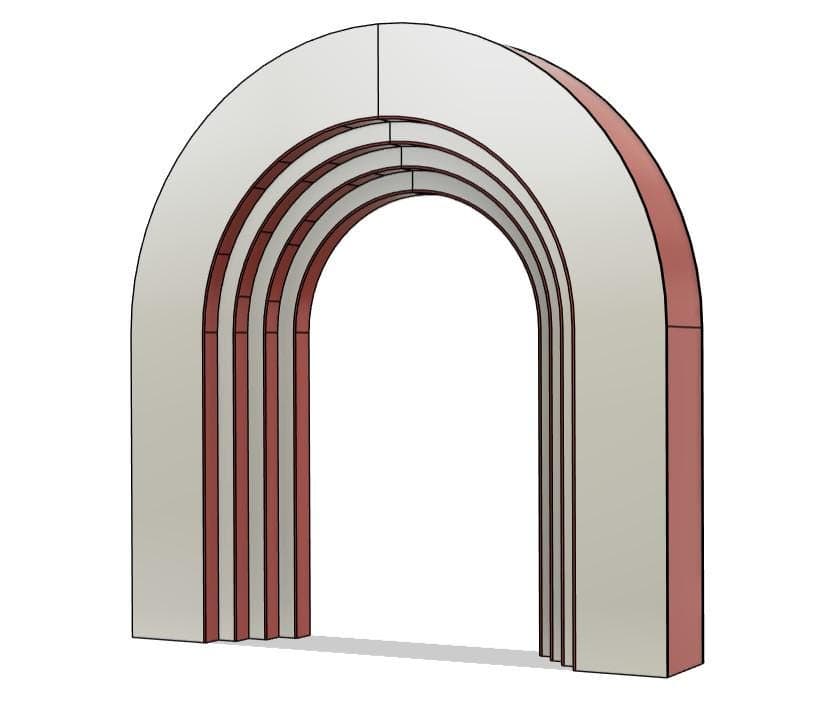 Layered 3D Arch Backdrop Cnc Laser Plasma file, Dxf Ai Eps - image 5