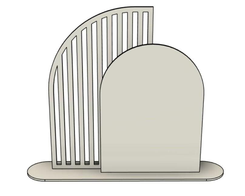 Nikkah Certificate Table Stand Cut File, Islamic Decor SVG DXF (Digital Download) - image 4