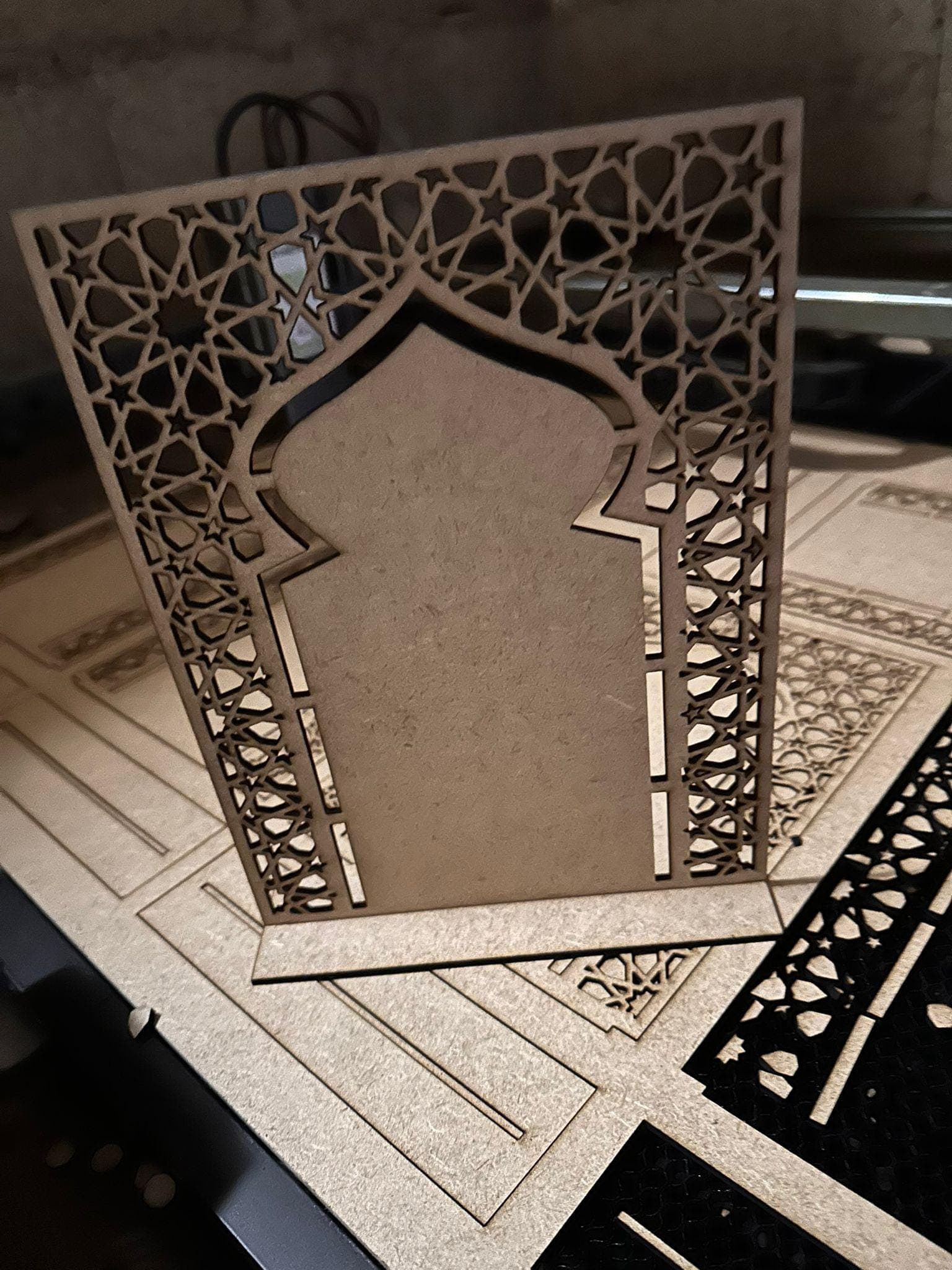 Mihrab Islamic Arch Tabletop Display: Laser Cut File (SVG, DXF, Ai, EPS) - image 5