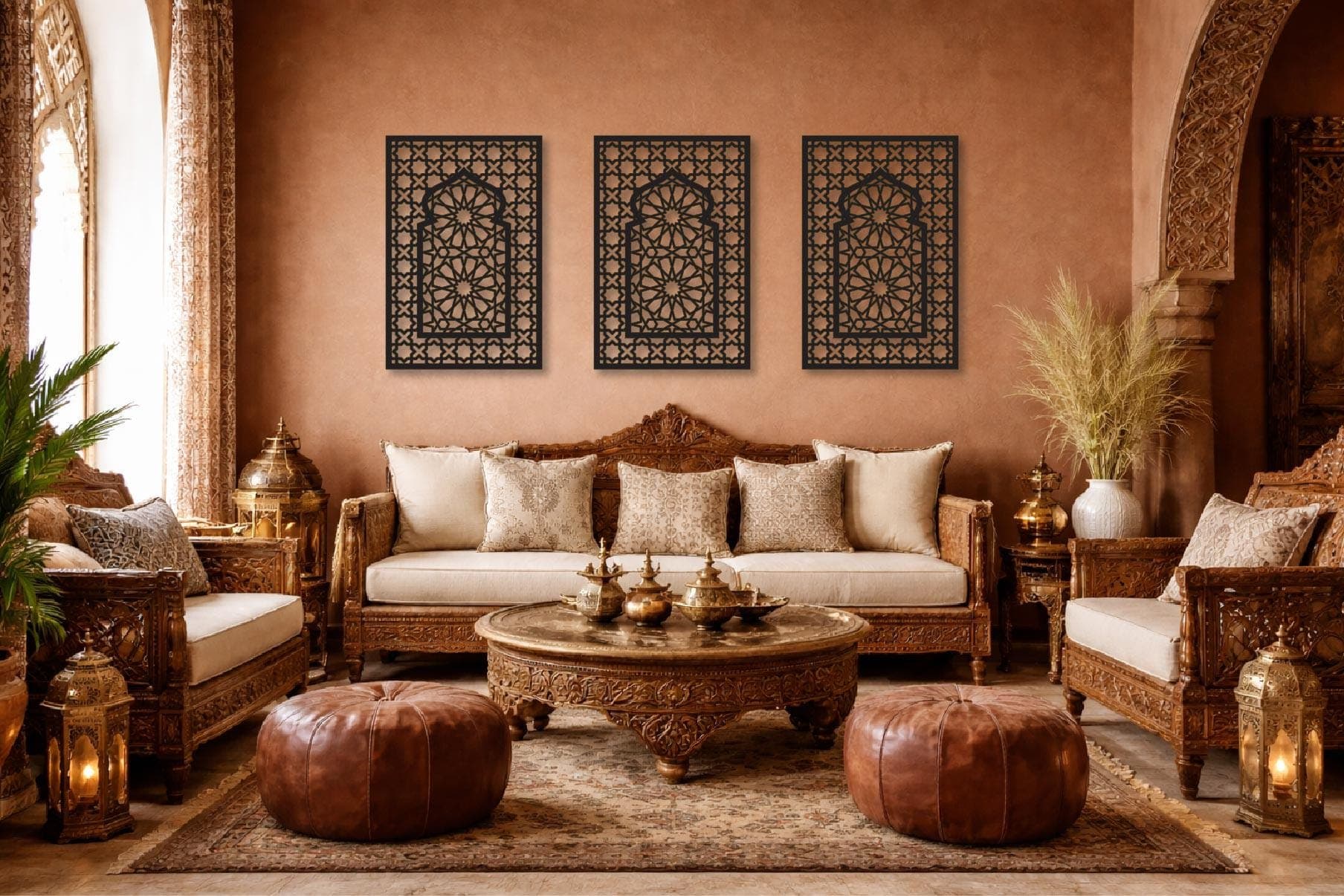 Moroccan Mashrabiya Wall Art CNC Laser Cut File Svg Dxf Ai Eps (Digital Download) - image 3