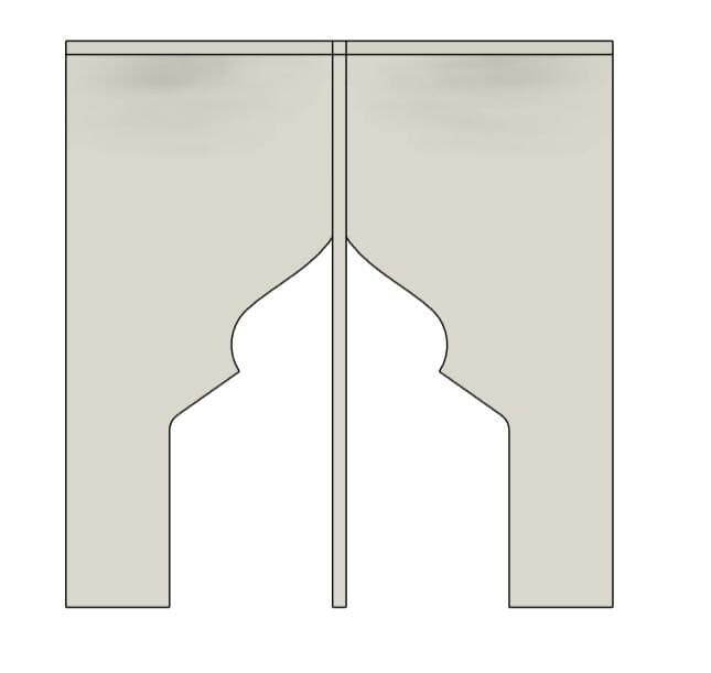 Islamic Arch Stool cnc Laser Cut File (svg dxf ai eps) - image 4