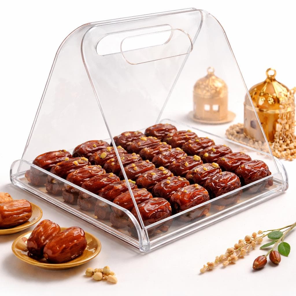 Foldable Islamic Sweet Tray Ramadan / Eid Mubarak Serving Tray File svg dxf ai eps - image 4