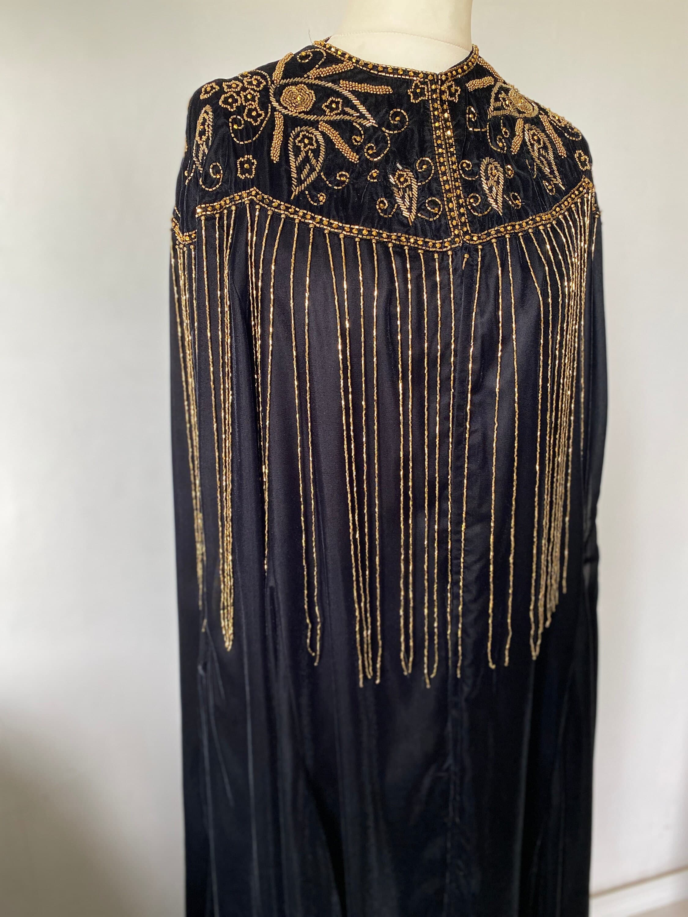 Morrocan fancy Abaya dress, dubai party Abaya Modest wedding wear - image 4