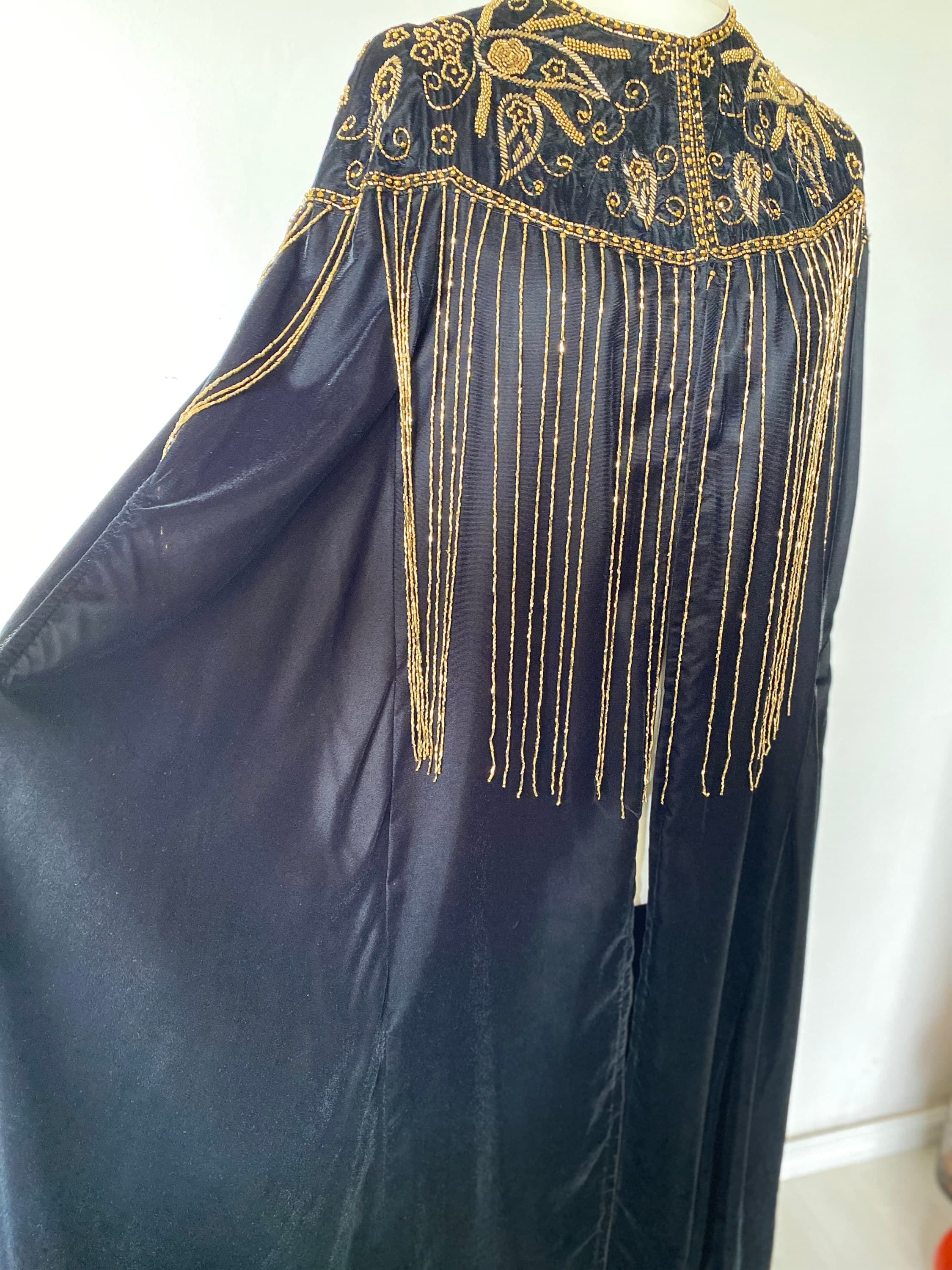 Morrocan fancy Abaya dress, dubai party Abaya Modest wedding wear - image 5