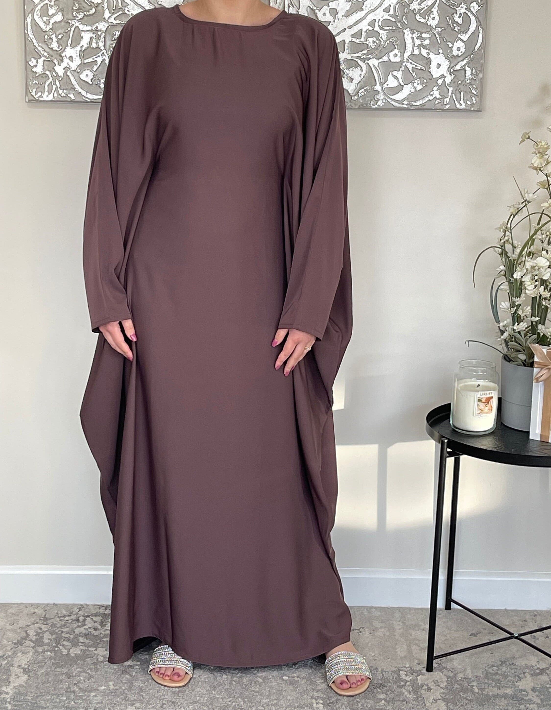 Mauve Nida Butterfly Abaya