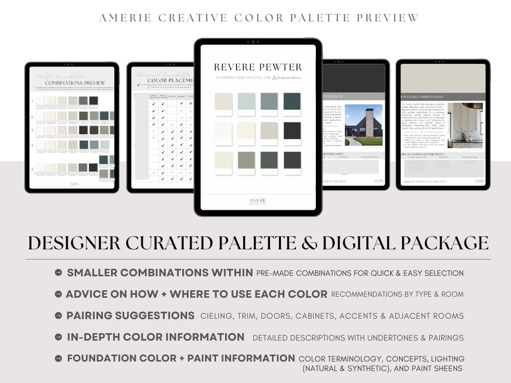 Revere Pewter HC-172  Benjamin Moore Paint color Palette house cabinet exterior warm grey gray greige classic blue green navy quiet moments brewster  narraganset seapearl china white dove ballet black beauty vintage vogue ashwood moss storm cloud