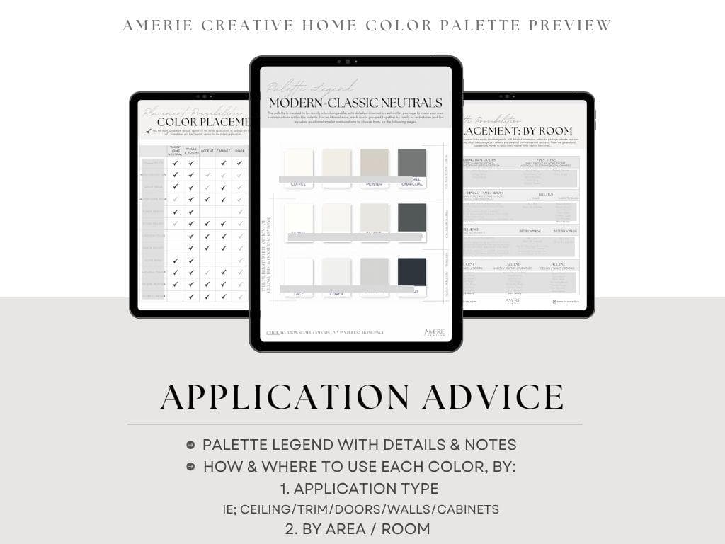 Modern Classic Neutral Benjamin Moore Paint Color Palette Whole house color scheme home colors interior Classic Modern neutral paint colors - image 5