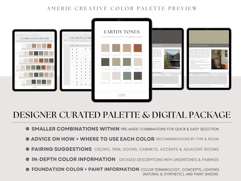 Earth tone Paint Color Palette Benjamin Moore earthy neutral home exterior house warm greige blue grey green dragons breath night train edgecomb gray seapearl china white natural cream glucester sage nantucket gray dark olive terra mauve rust taupe