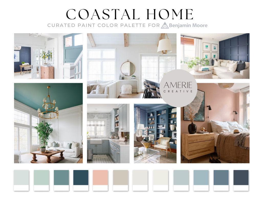 Coastal home paint color palette benjamin moore paint color palette beach house paint Color Palette Benjamin Moore Coastal paint color scheme 
nuetral paint color coastal home interior paint color coastal paint colors coastal house paint colors navy blue paint color navy paint color dark blue green teal turquoise quiet moments smokey green palladian blue aegean teal newburg green conch shell smoke hale navy