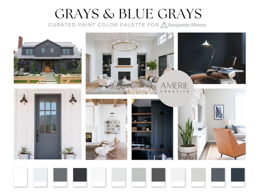 Cool grey paint color blue gray Benjamin Moore Paint Color Palette gray paint color scheme whole house paint color gray paint colors benjamin moore modern neutral paint color modern gray paint colors white paint color charcoal off black exterior paint color
chantily lace super white decorators white pure white paper white wrought iron, soot flint, 2121-10 gray owl metropolitan charcoal slate