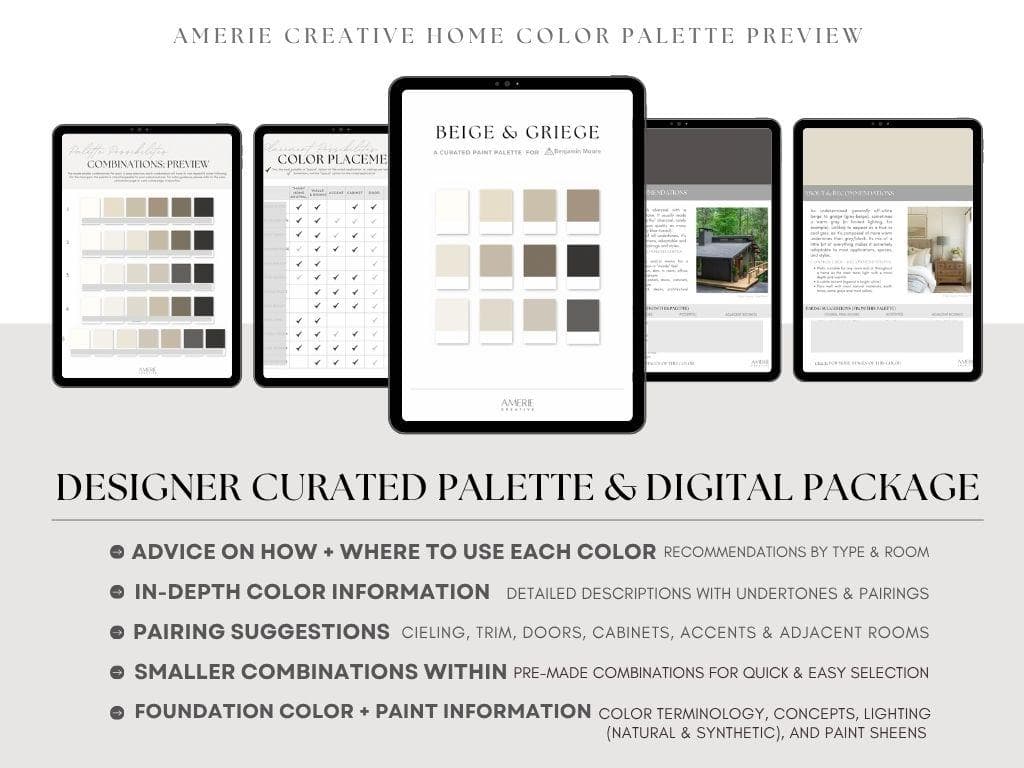 Greige Paint Color Palette Benjamin Moore Beige paint colors Whole house paint color scheme warm gray beige warm neutral paint colors 2026 - image 4