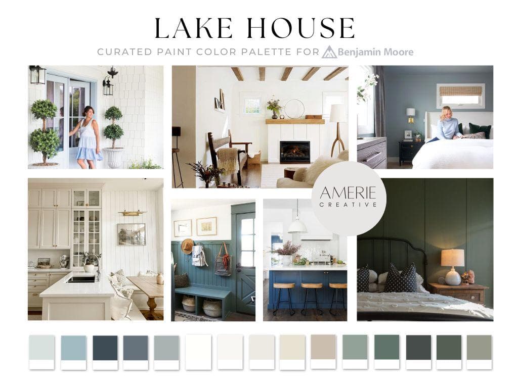 LakeHouse Paint Color Palette Benjamin Moore Lake House paint color scheme modern neutral paint color dark forest green gray blue grey navy
Modern cabin paint color navy dark blue grey green gray green paint color dark green forest green
quiet moments waters edge britannia blue boothbay gray seapearl china white dove natural cream stone hearth caldwell vintage vogue storm cloud gray deep river rushing river oxford white exterior paint