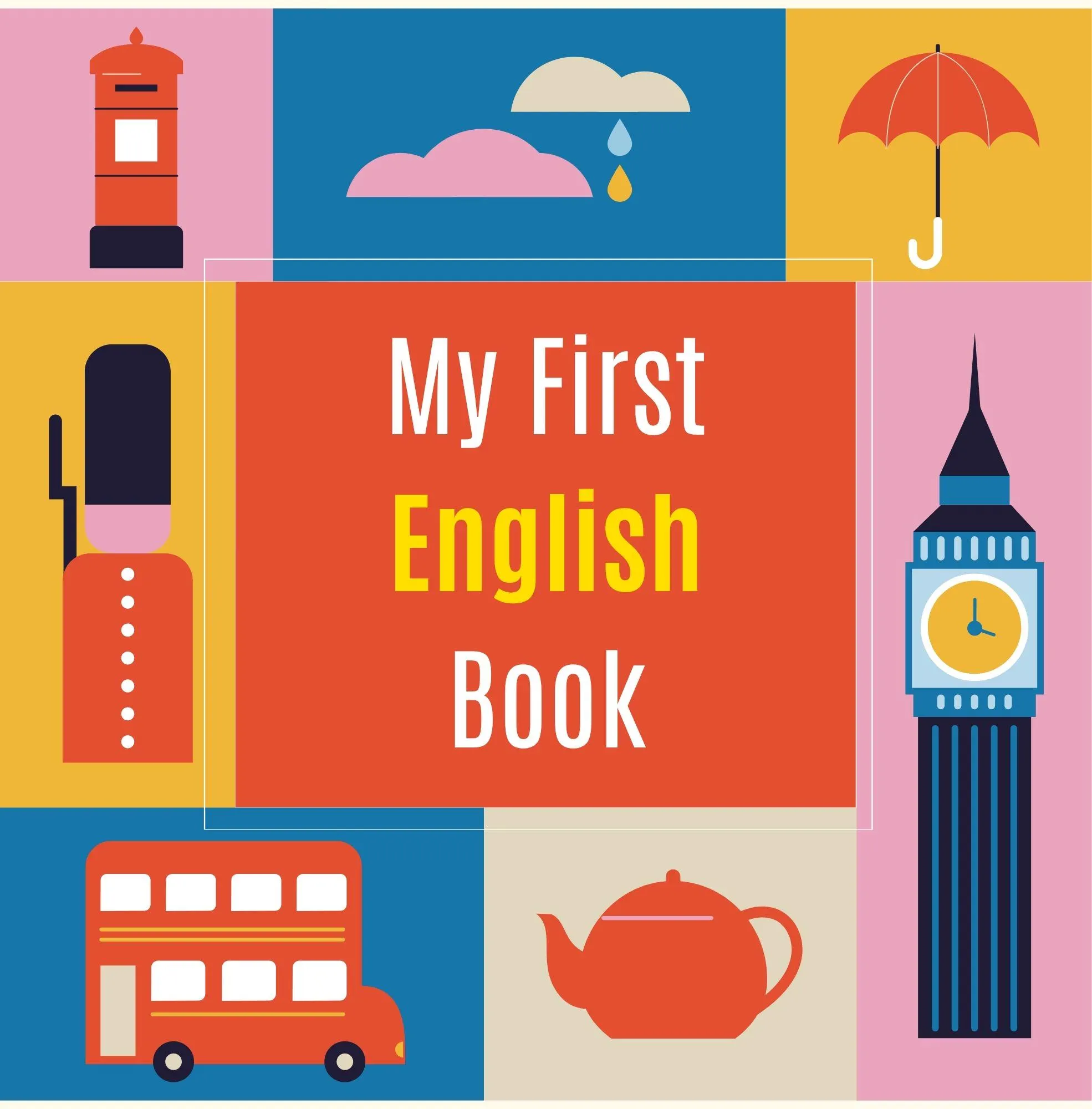 My First English Book: Phonics Learning for Toddlers, Preschoolers Learning Alphabet Activity Book and Tracing First Words in English