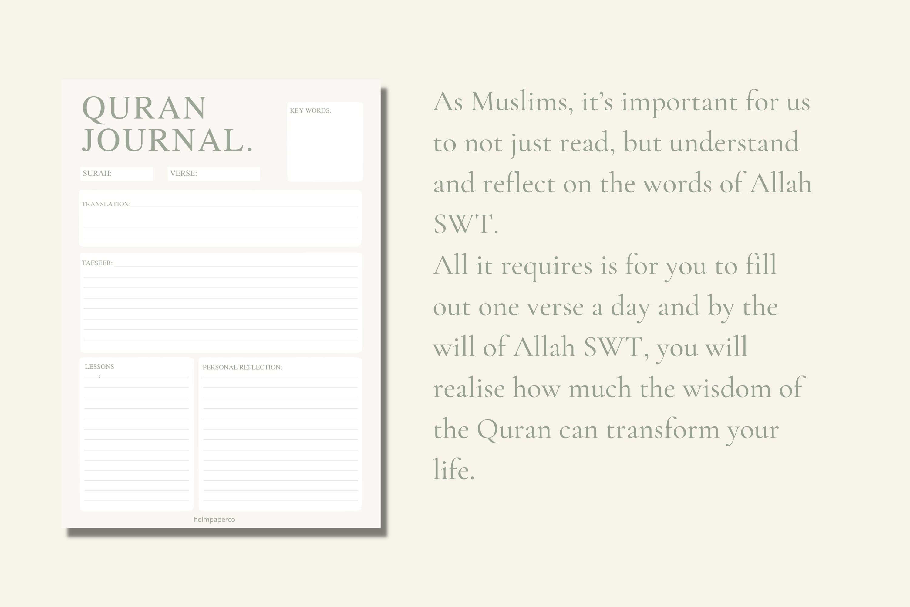 Digital Islamic Planner | Islamic planning printables, digital muslim planner, islamic planner for muslims, quran journal, islamic journal - image 4