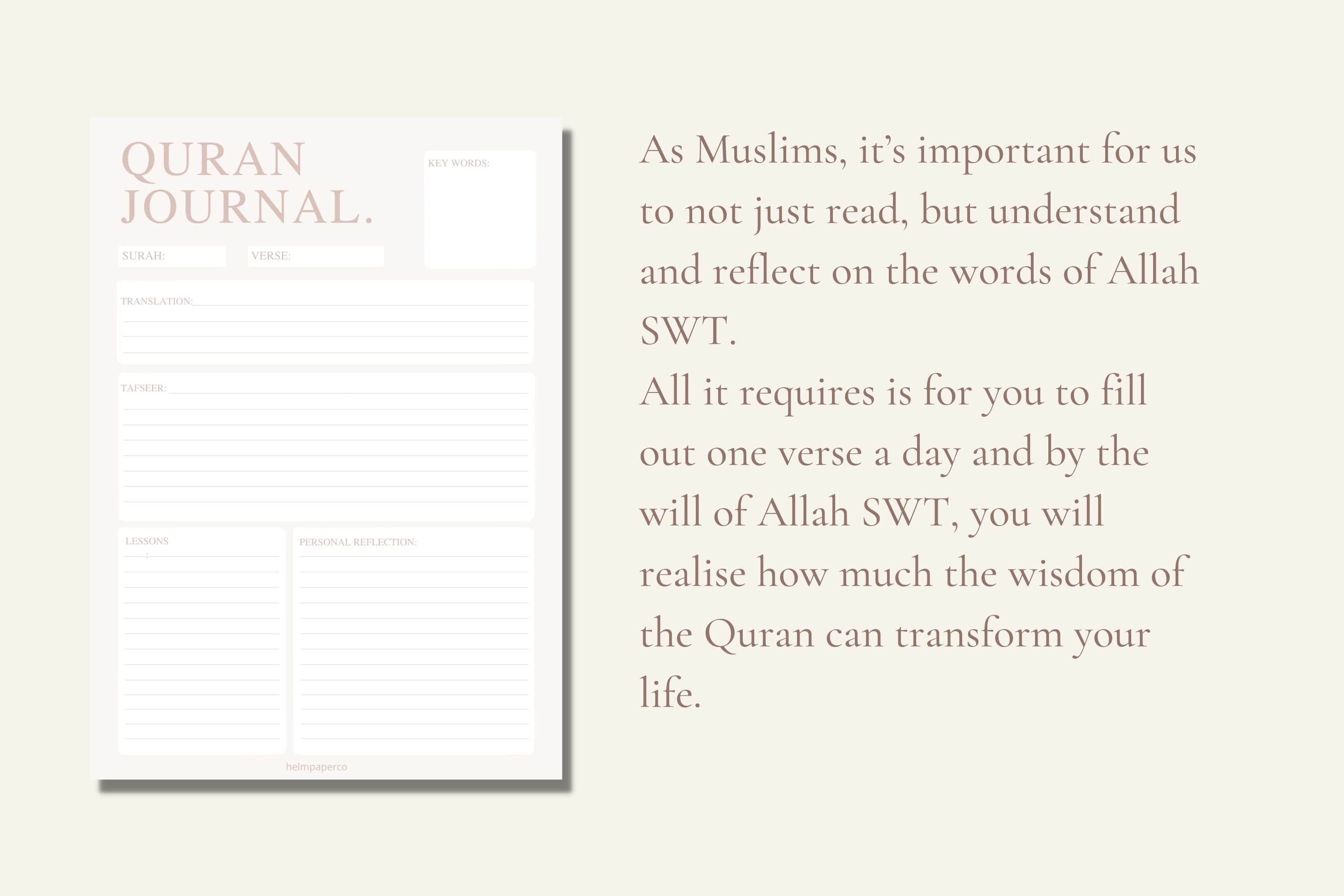 Digital muslim printable planner | Islamic planning printables, islamic agenda for muslims, quran journal, islamic journal - image 5