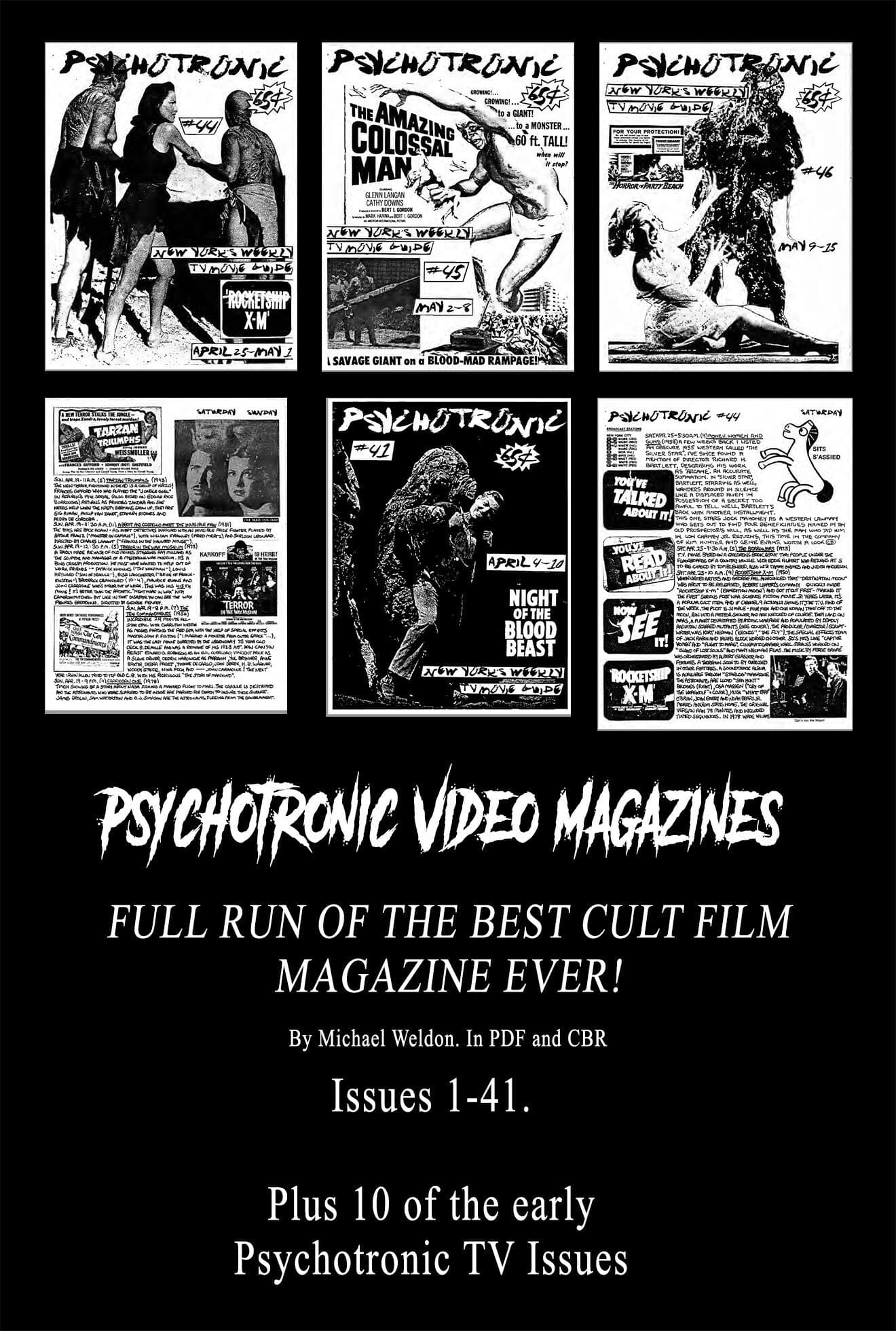 Psychotronic Video Magazine: Cult Film Collection by Michael Weldon (PDF or CBR)