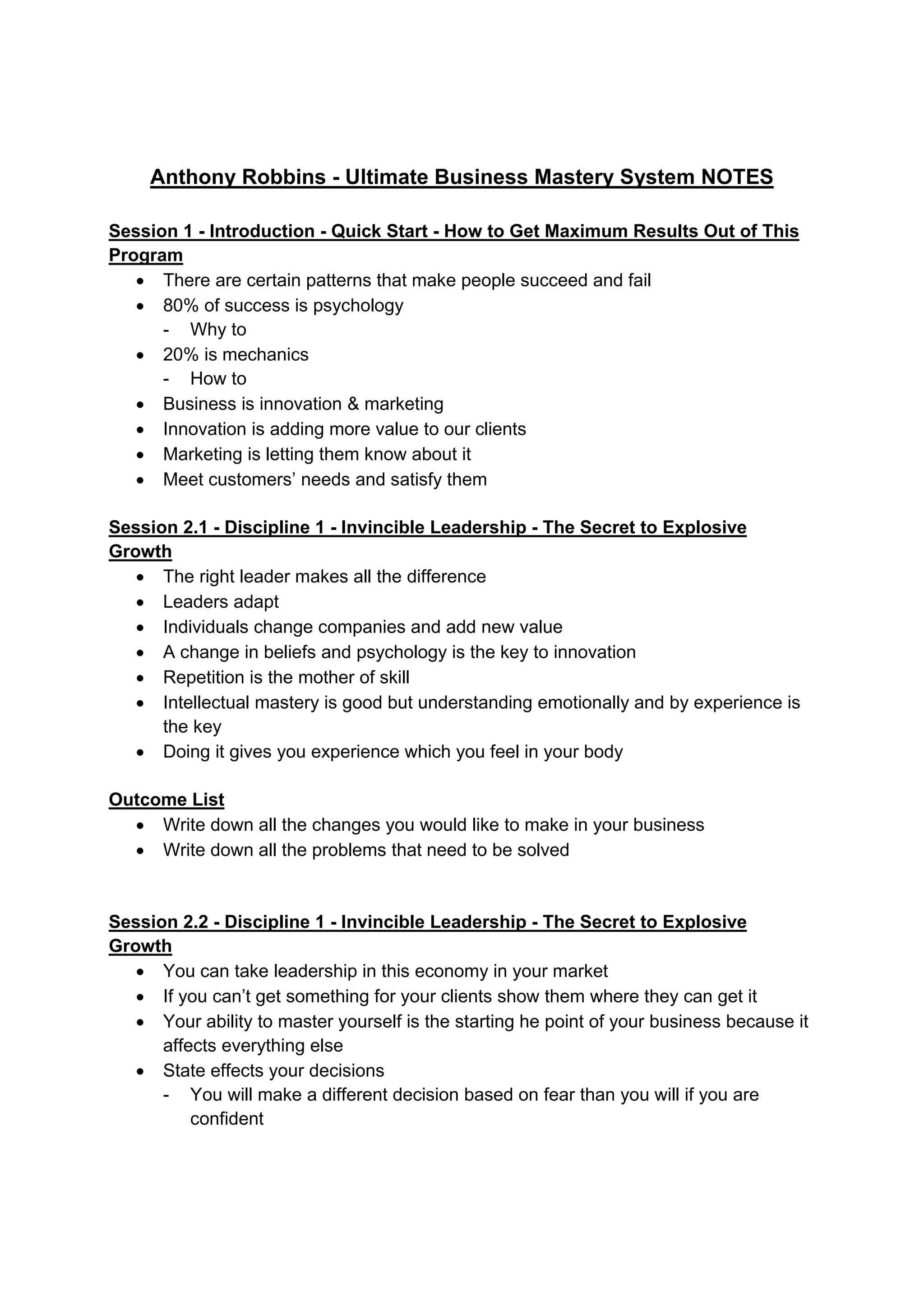 Ultimate Business Mastery System: Complete. Download Version Tony Robbins, Chet Holmes, and Modeling The Masters. - image 5