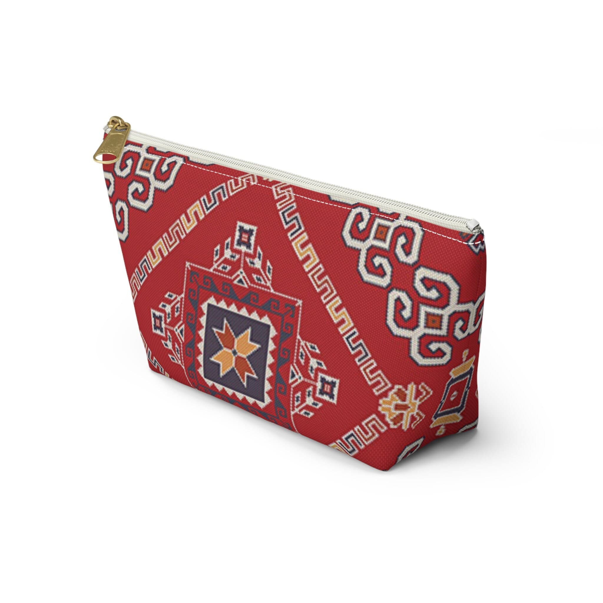 ASYLANA Accessory Pouch Bag for Cosmetics Jewelry Makeup and Travel with Kazakh Art and Design 518 - image 3