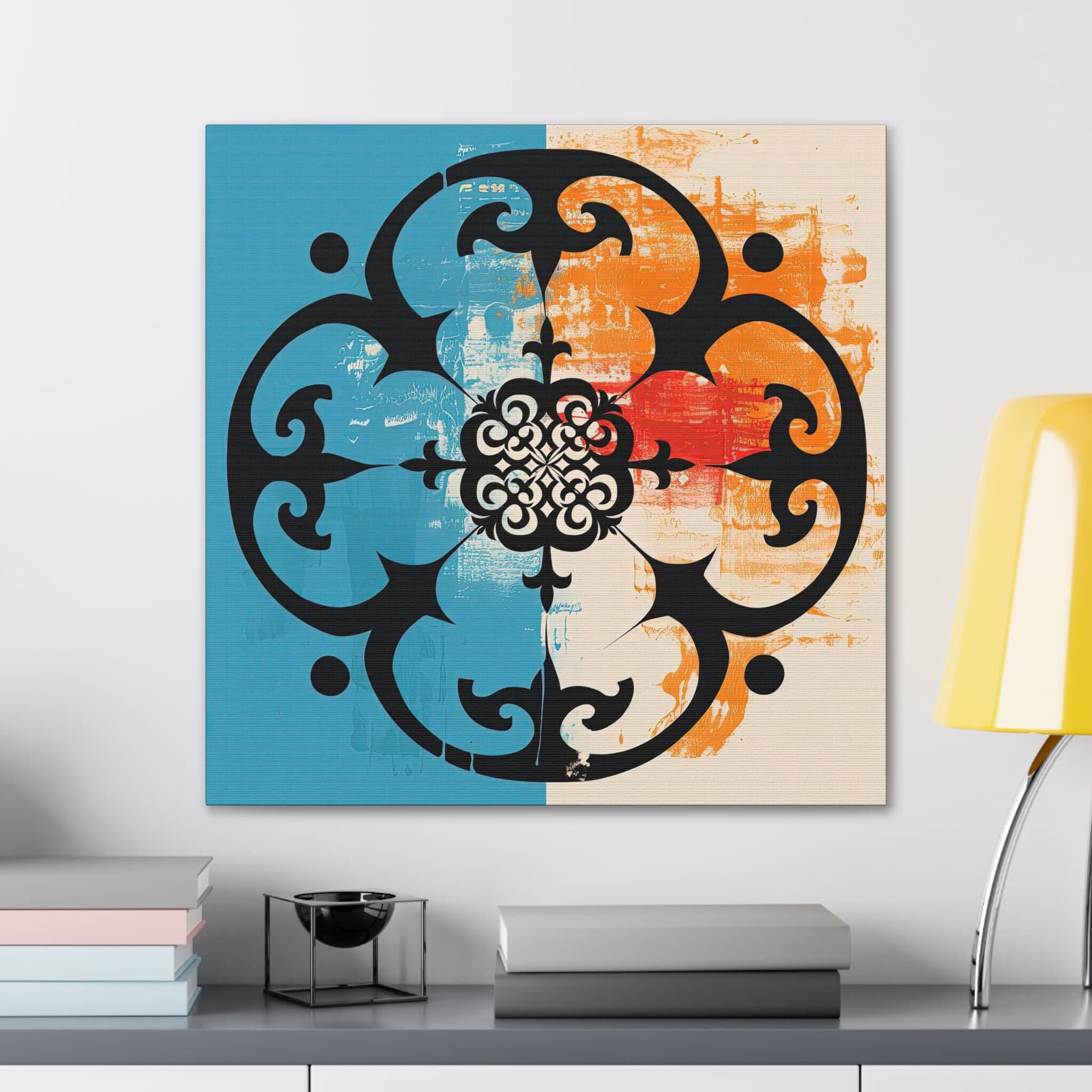 ASYLANA Kazakh Canvas Print Wall Art on Nomadic Craftsman Masterpiece of Qazaq Tapestry and Ornament Patterns You 105 - image 3