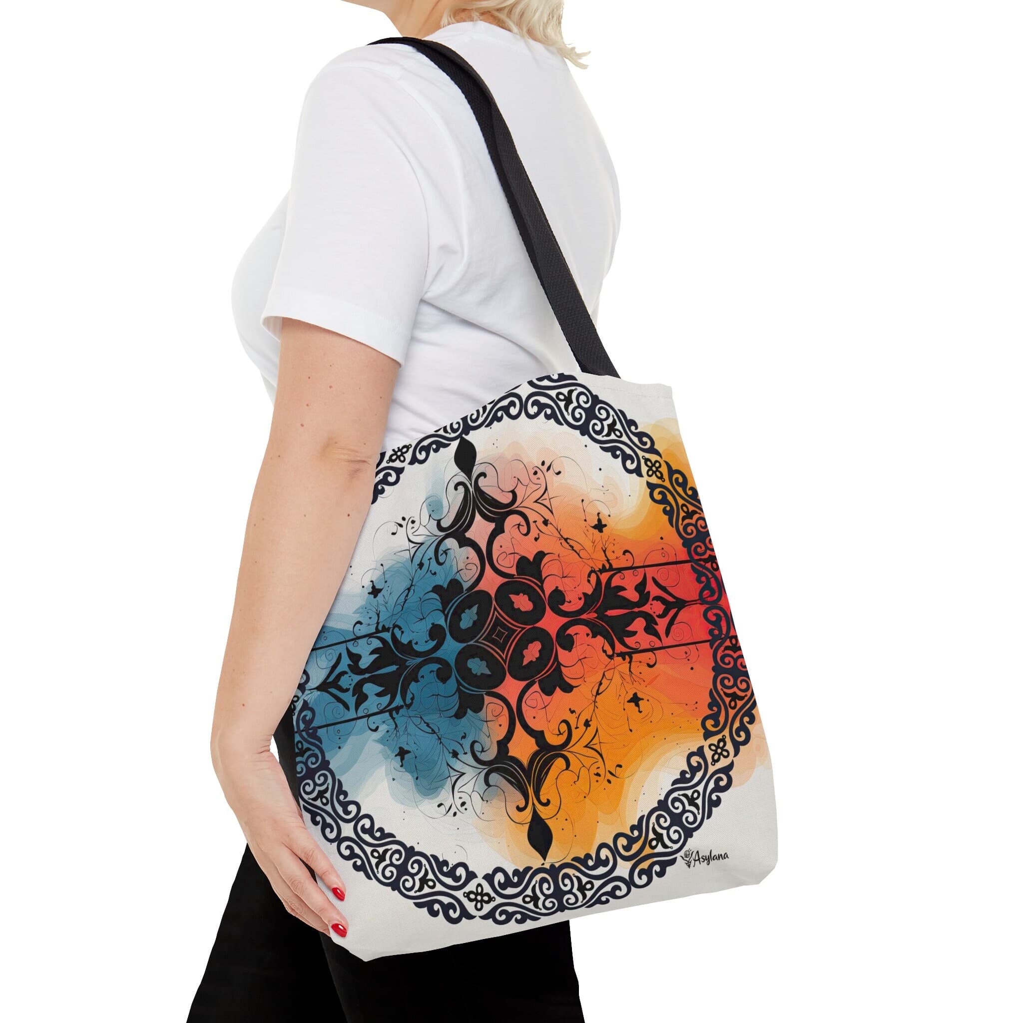 ASYLANA Tote Bag based on Qazaq Art with ethnic patterns of Kazakhstan and Central Asia Handbag 102 - image 4