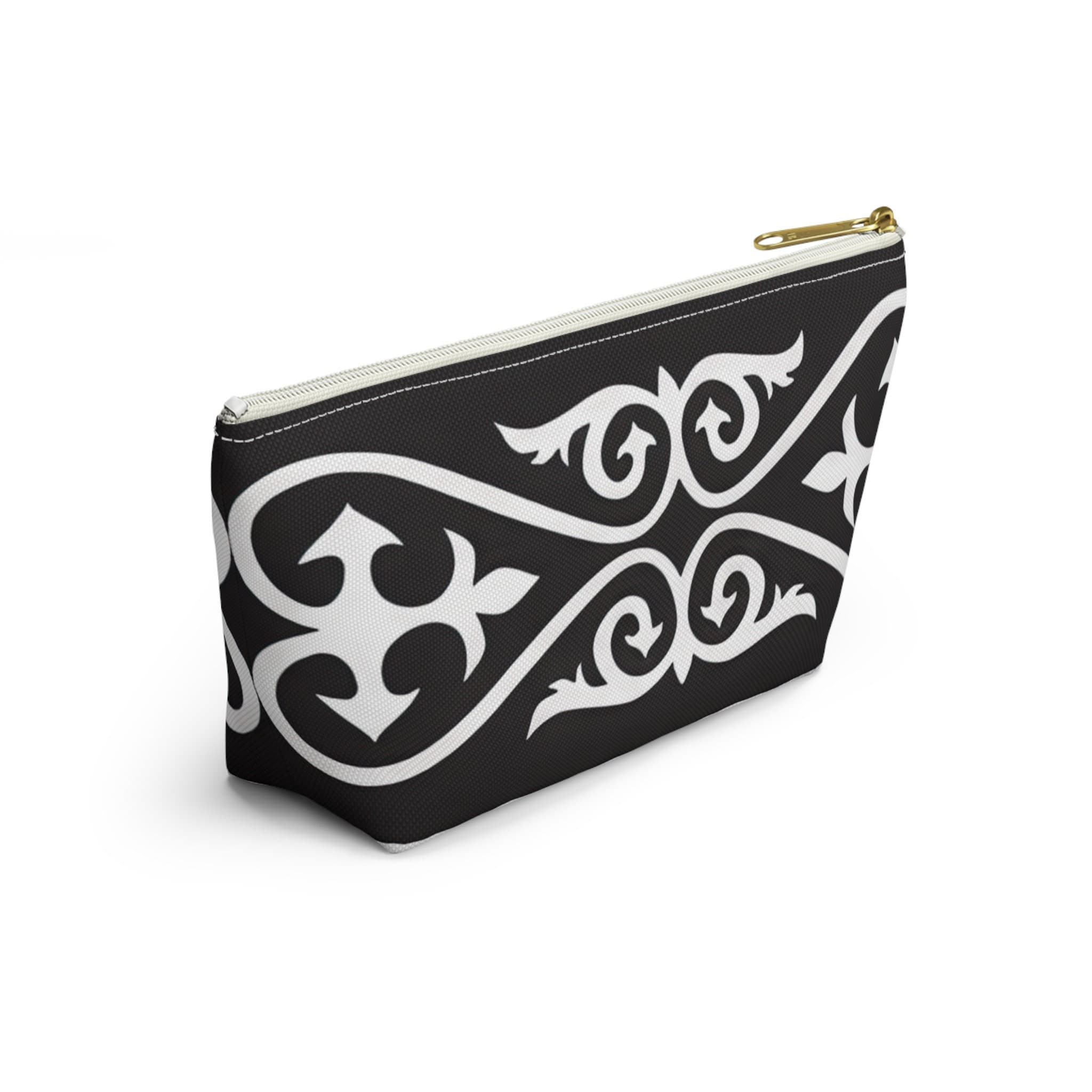 ASYLANA Accessory Pouch Bag for Cosmetics Jewelry Makeup and Travel with Kazakh Art and Design 515 - image 4