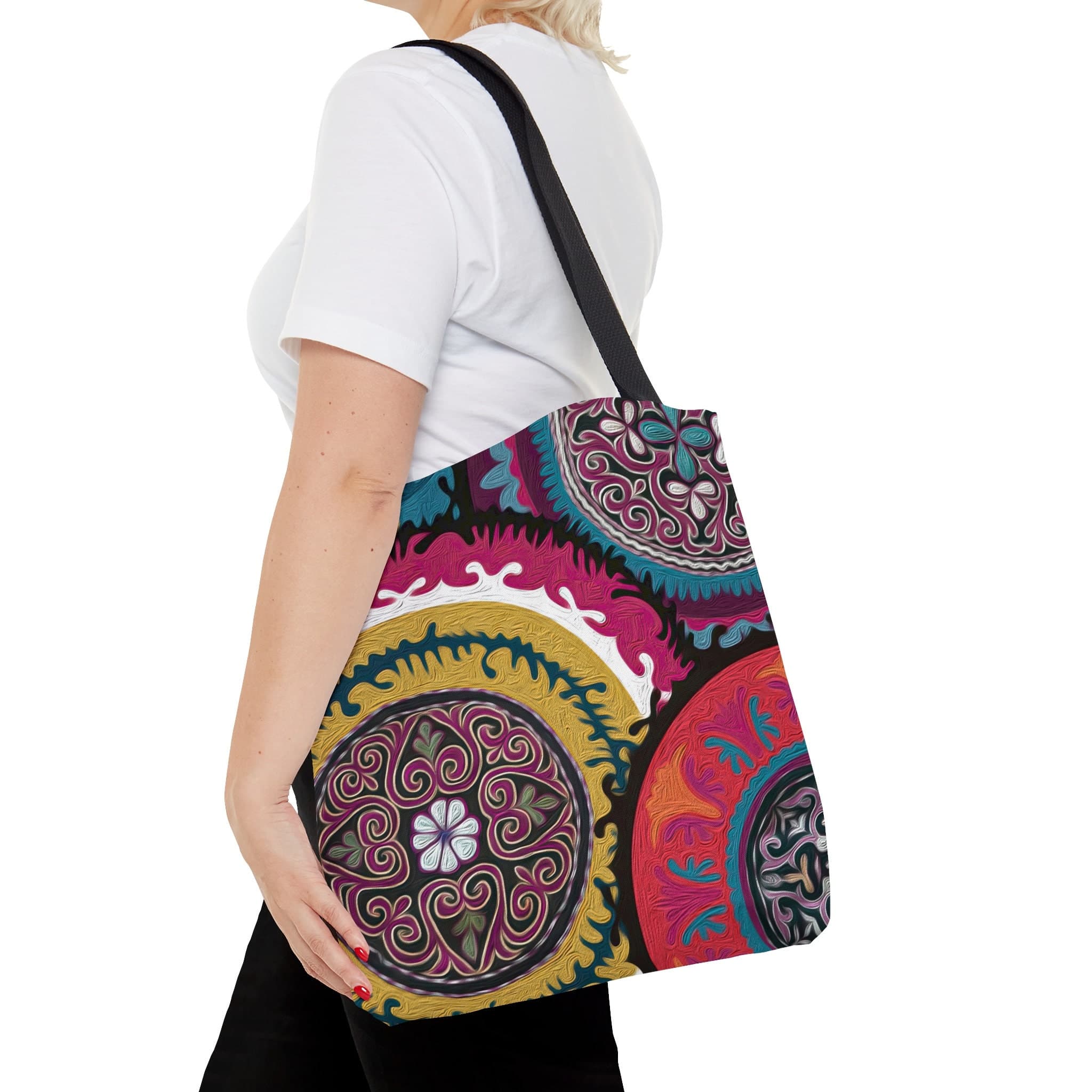 ASYLANA Tote Bag based on Qazaq Art with ethnic patterns of Central Asia Handbag 202 - image 4