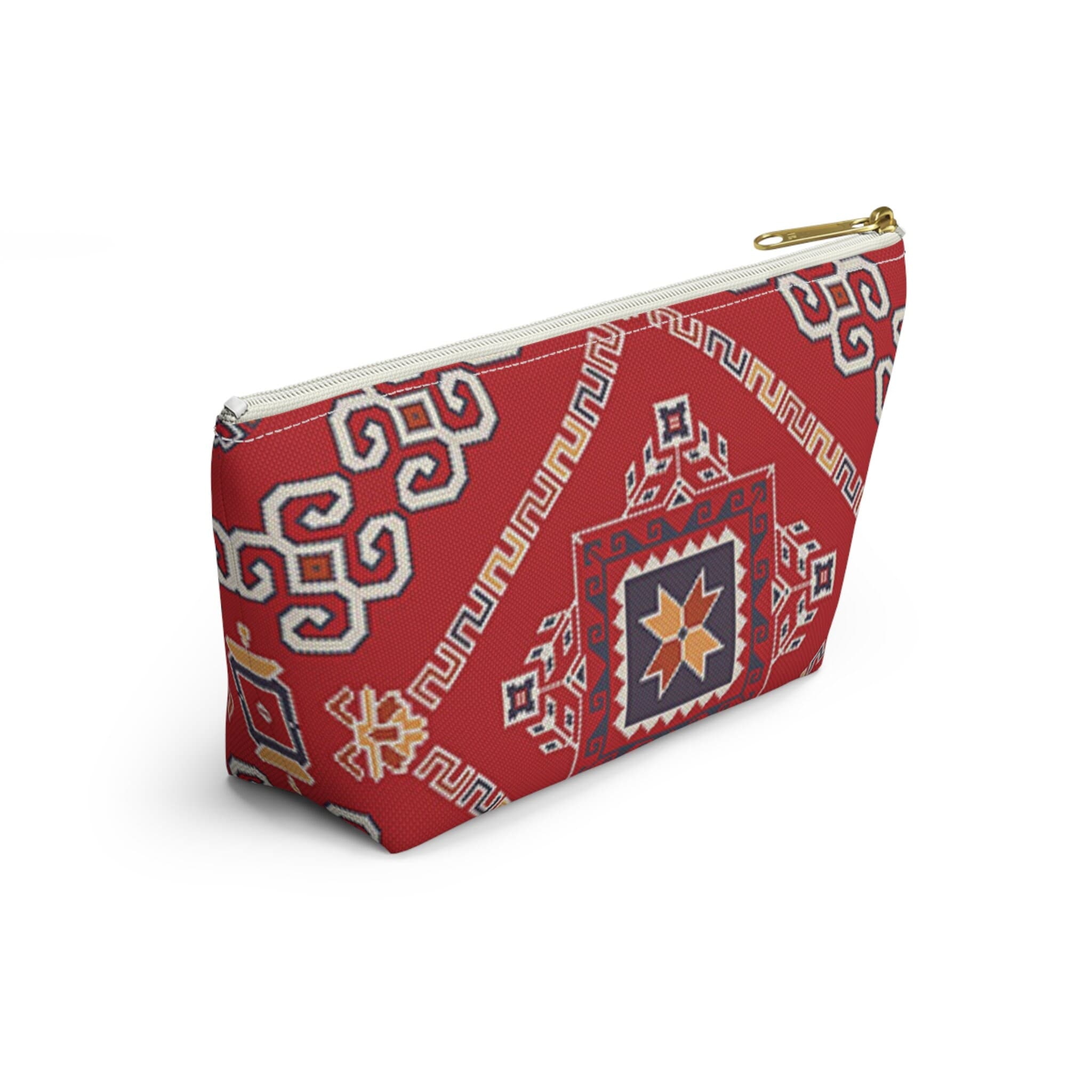 ASYLANA Accessory Pouch Bag for Cosmetics Jewelry Makeup and Travel with Kazakh Art and Design 518 - image 4