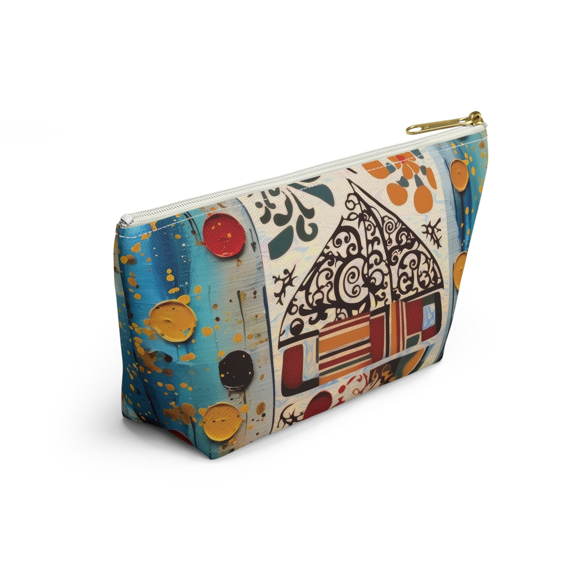 ASYLANA Accessory Pouch Bag for Cosmetics, Jewelry, Makeup, and Travel with Kazakh Art and Design 525 - image 4
