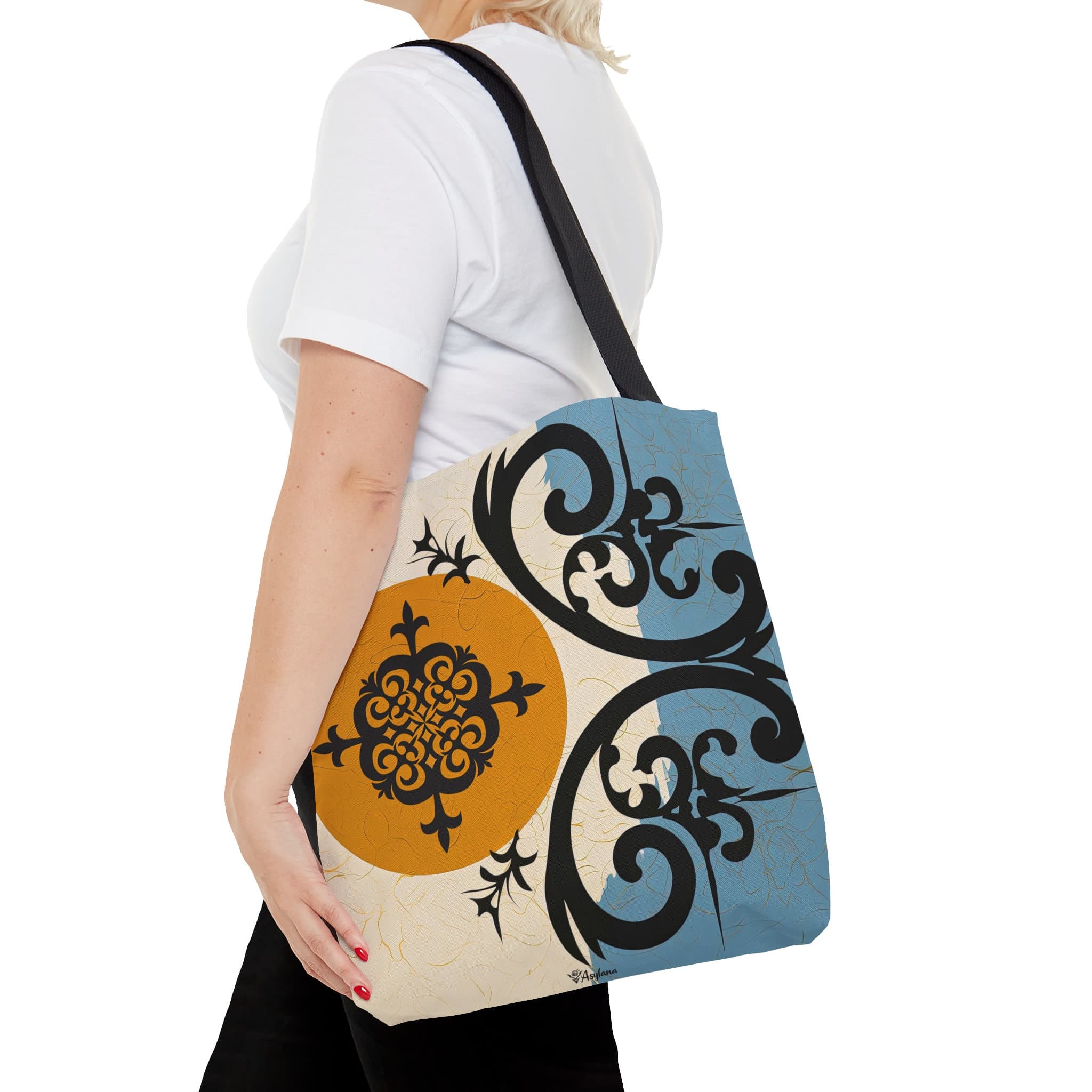 ASYLANA Tote Bag based on Qazaq Art with ethnic patterns of Kazakhstan and Central Asia Handbag 104 - image 4