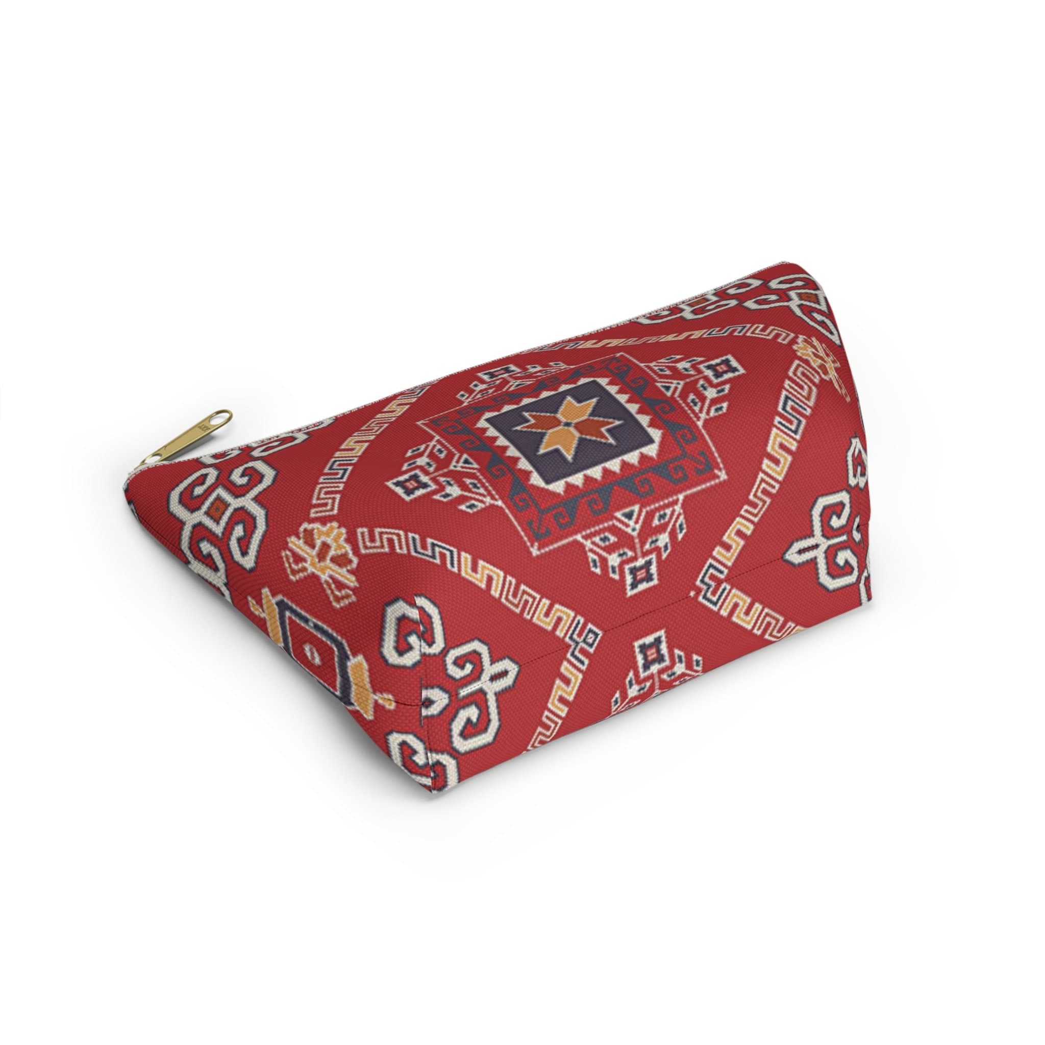 ASYLANA Accessory Pouch Bag for Cosmetics Jewelry Makeup and Travel with Kazakh Art and Design 518 - image 5