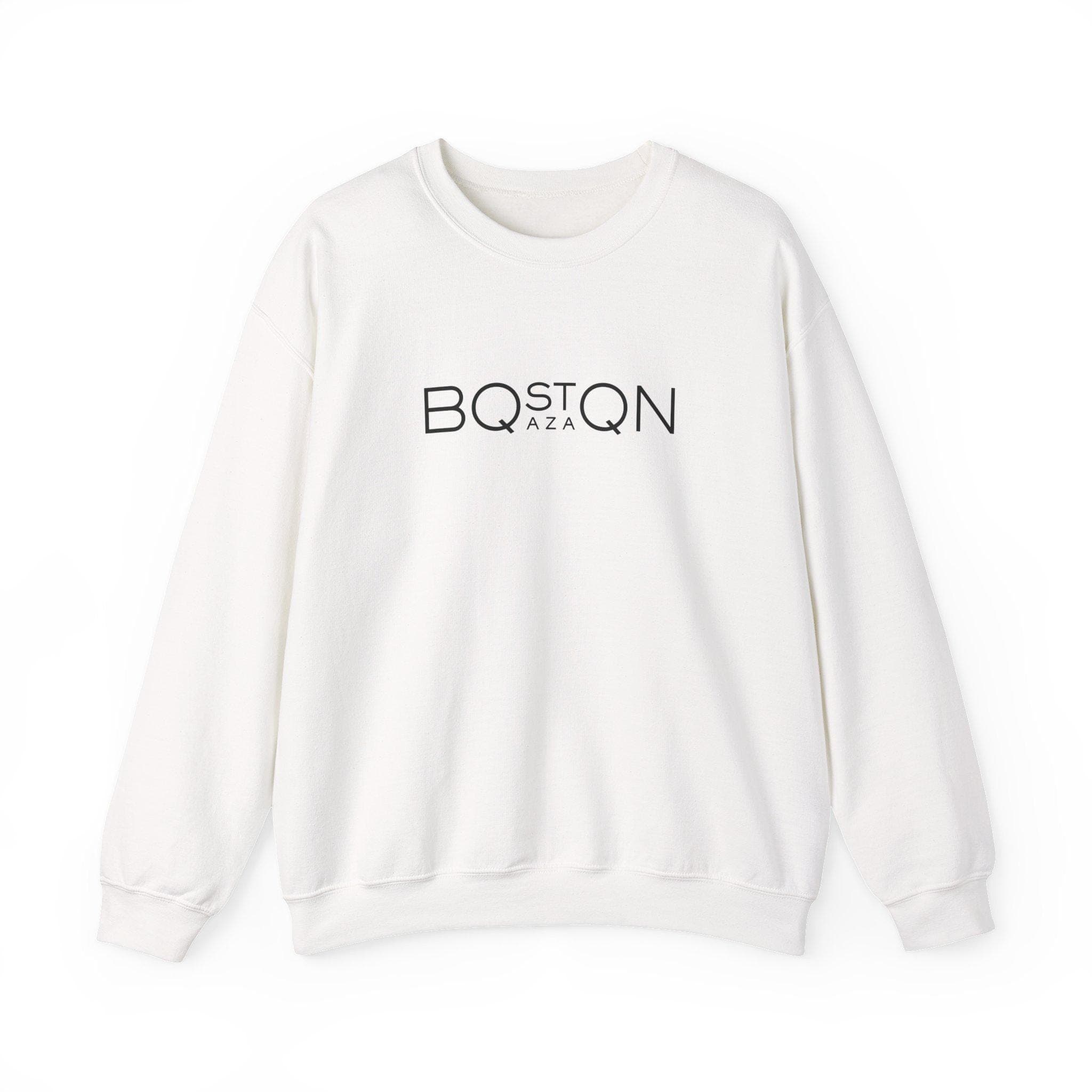 Boston Qazaq Minimalist Crewneck Sweatshirt Kazakh Style - Perfect Kazakhstan Gift