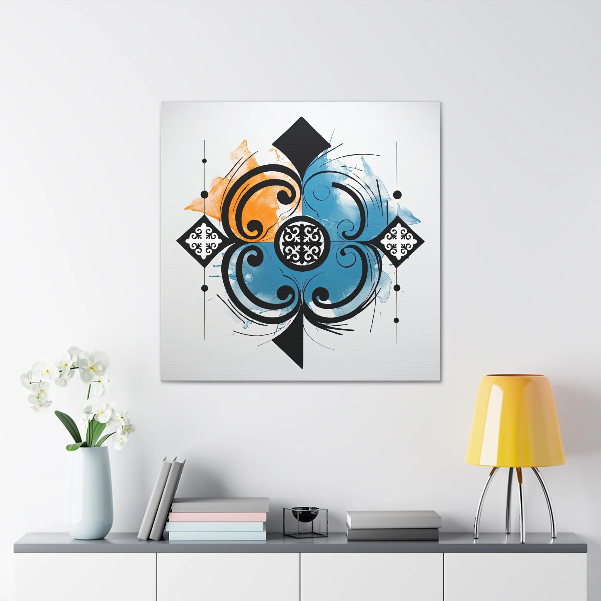 ASYLANA Kazakh Qazaq Canvas Print Wrap Gallery Wall Art Home Decor with Ethnic Patterns Ornaments of Kazakhstan and Central Asia 100 - image 2