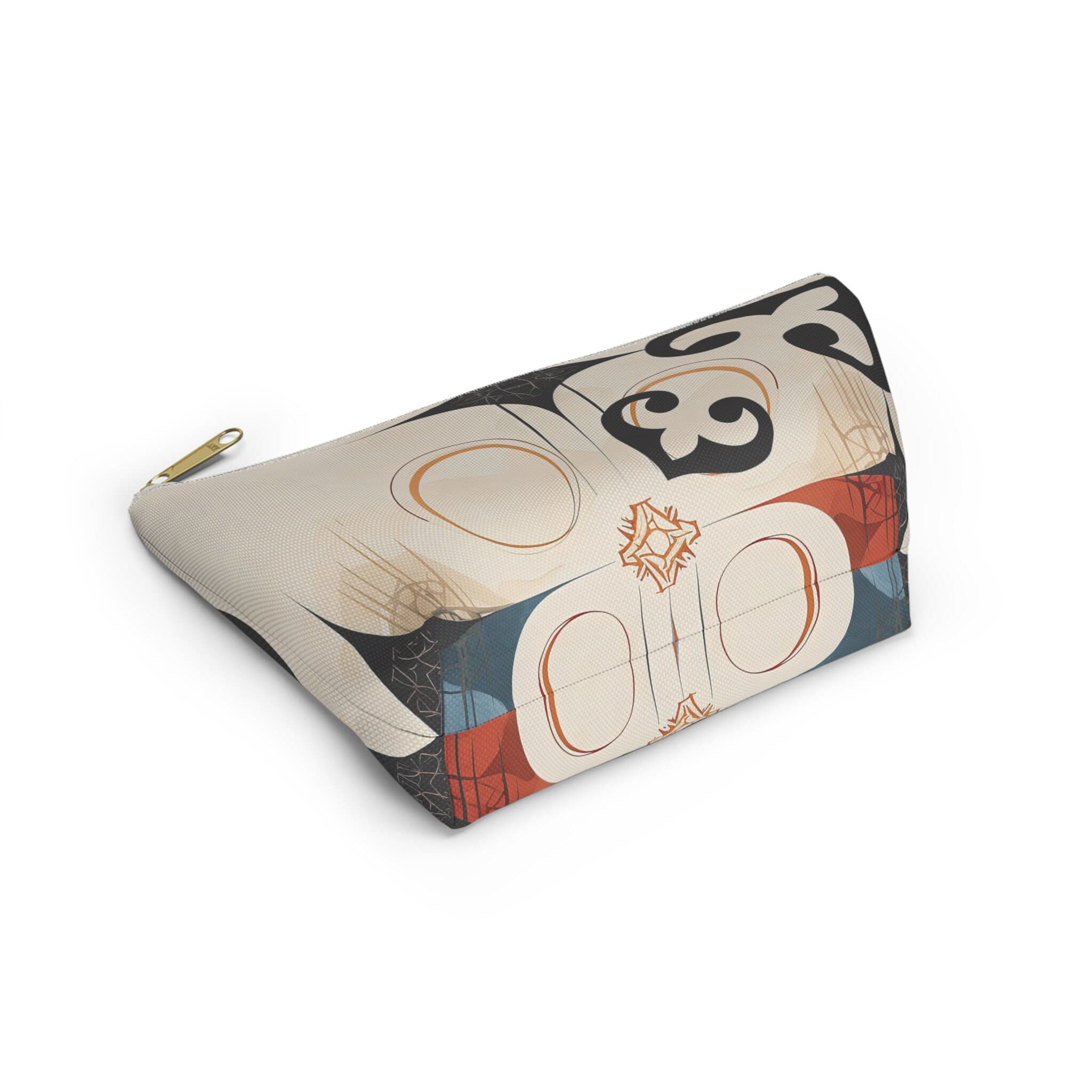ASYLANA Accessory Pouch Bag for Cosmetics Jewelry Makeup and Travel with Kazakh Art and Design 519 - image 5