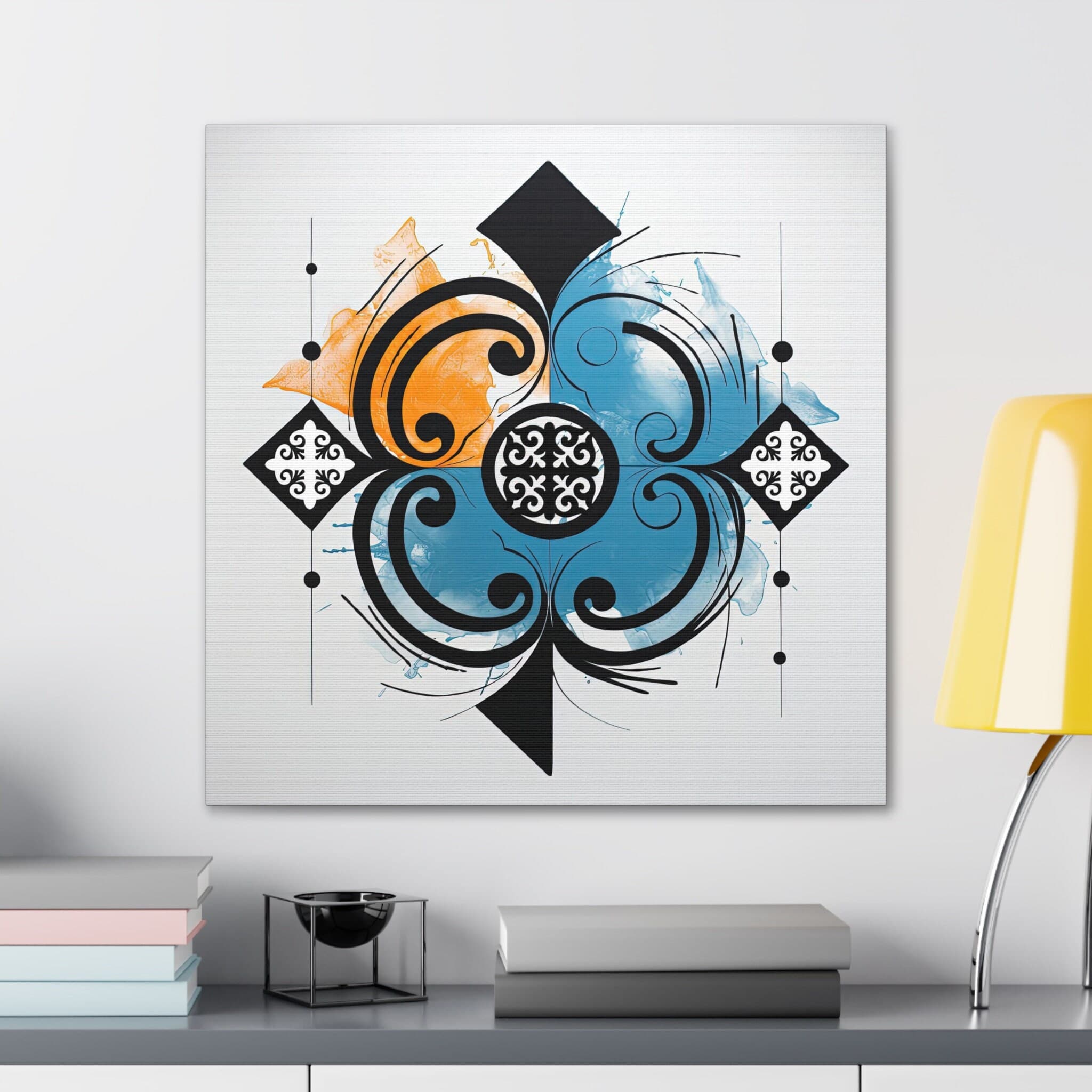 ASYLANA Kazakh Qazaq Canvas Print Wrap Gallery Wall Art Home Decor with Ethnic Patterns Ornaments of Kazakhstan and Central Asia 100 - image 3