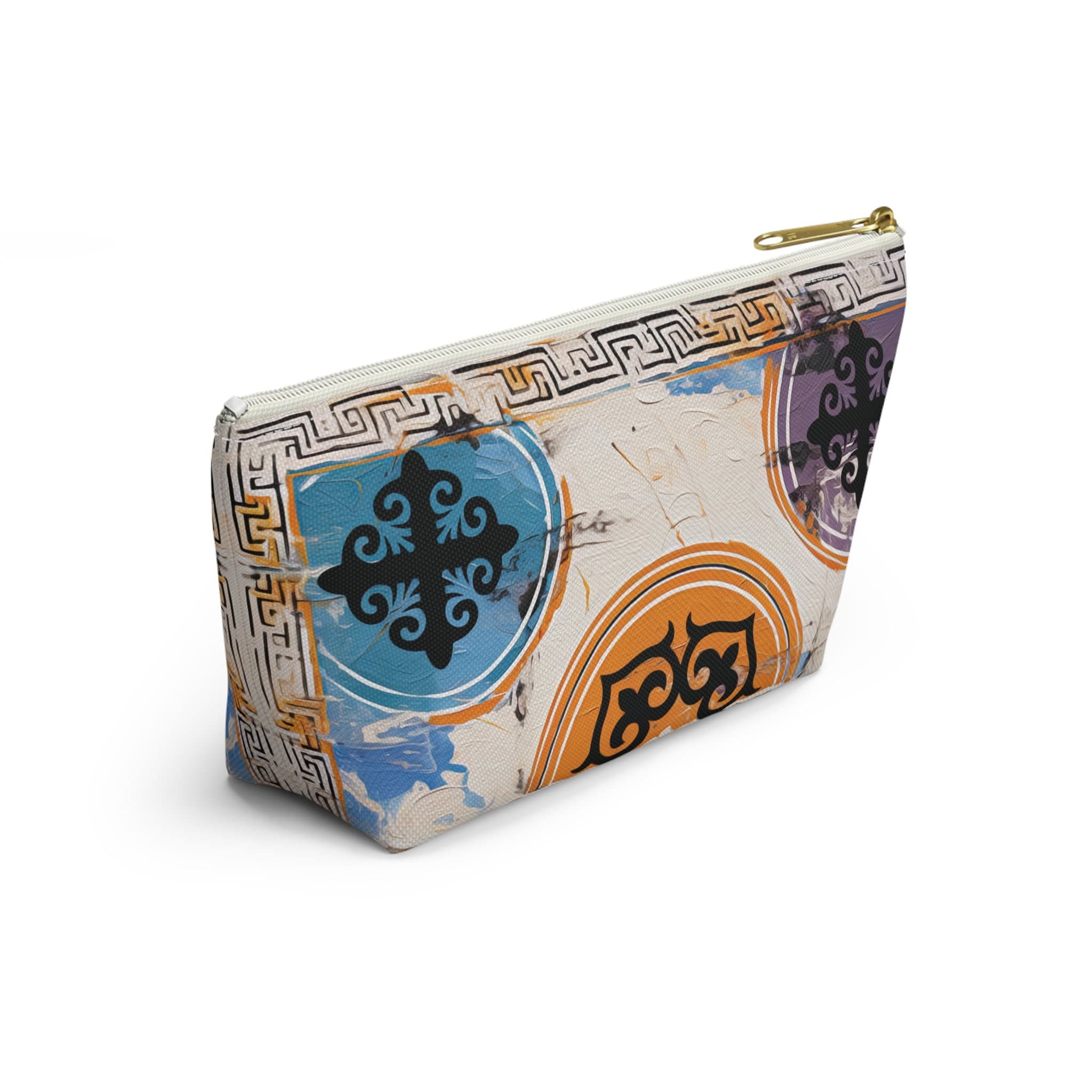 ASYLANA Accessory Pouch Bag for Cosmetics Jewelry Makeup and Travel with Kazakh Art and Design 503 - image 4