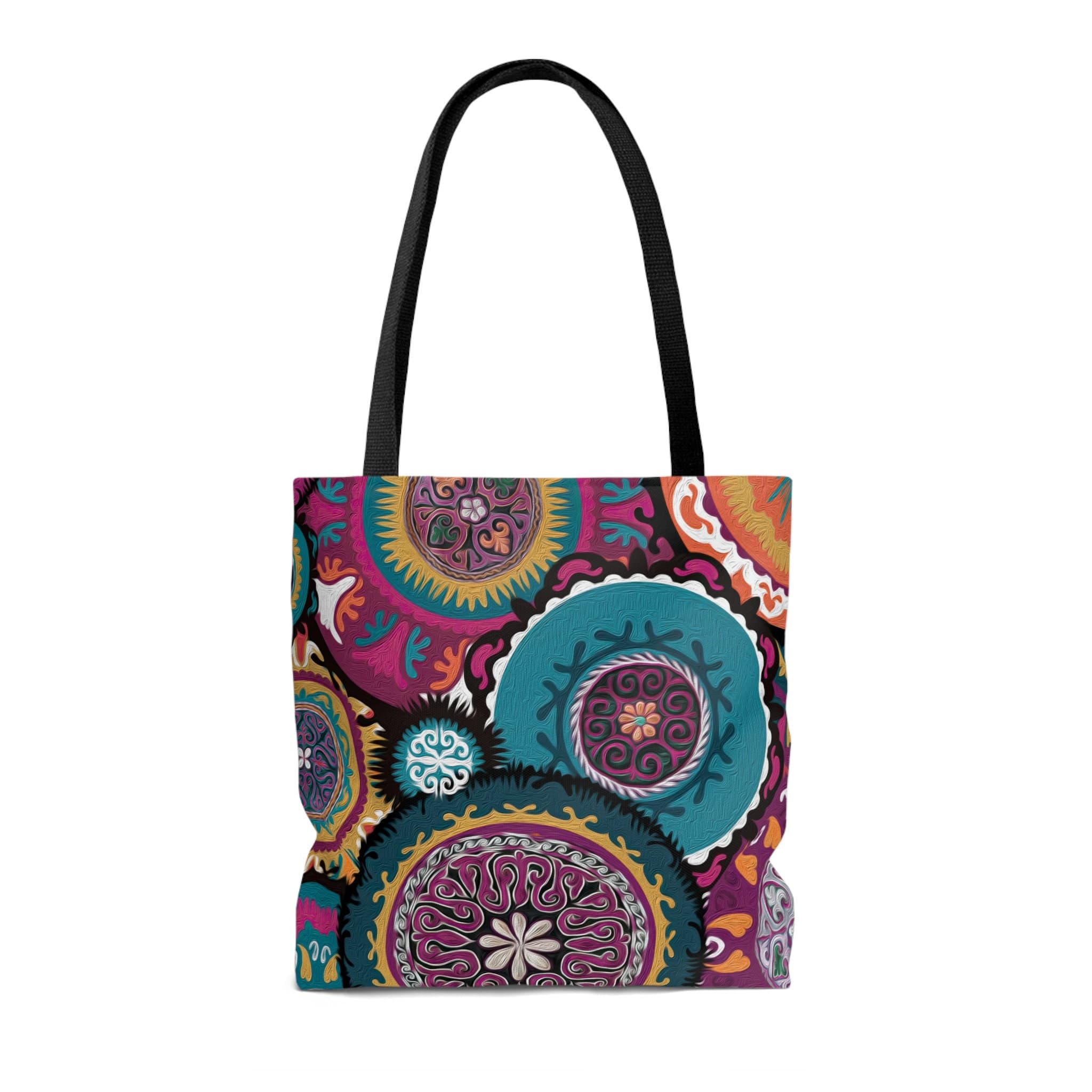 ASYLANA Tote Bag based on Qazaq ethnic art patterns of nomadic Central Asia and Kazakhstan handbag Suzani Style 206 - image 3