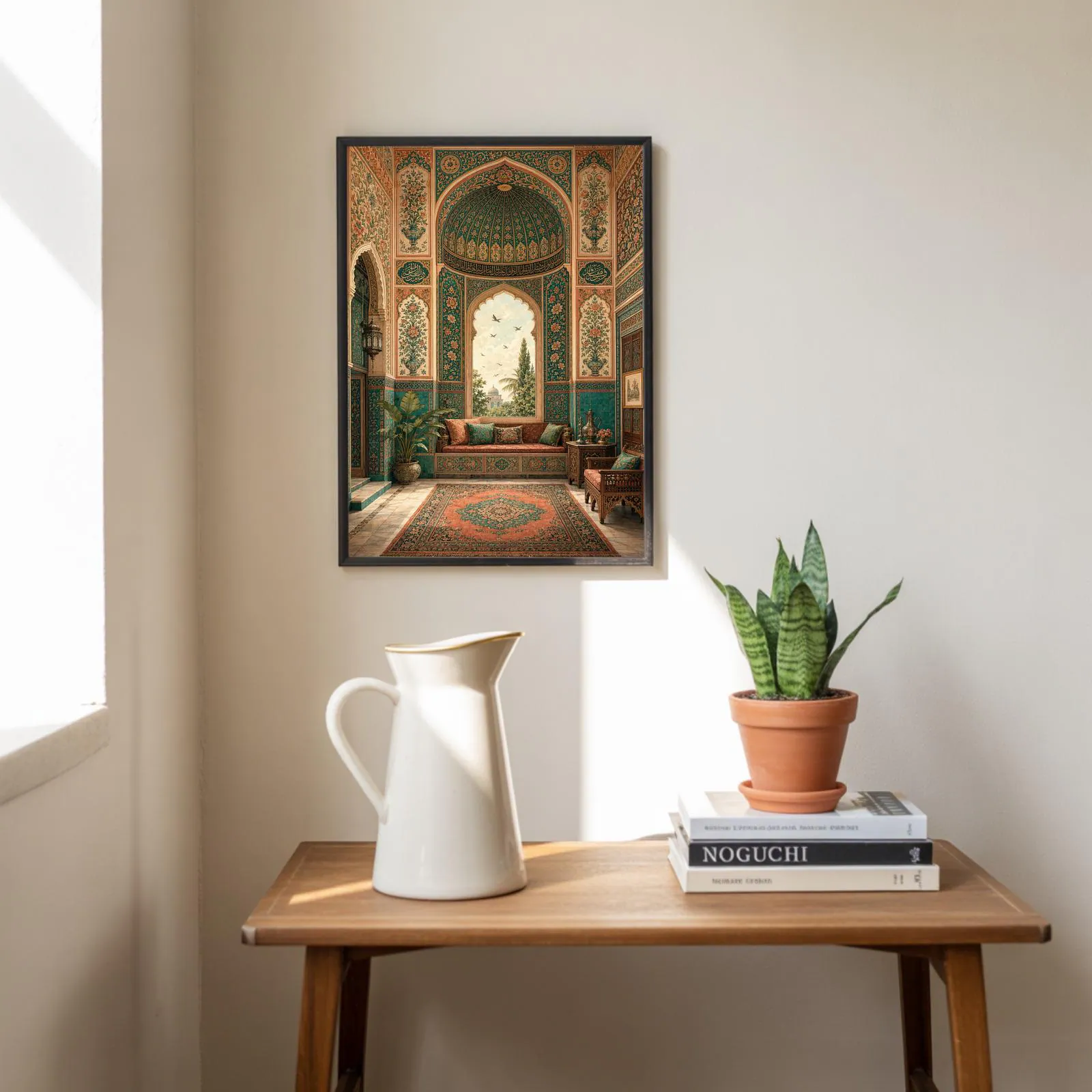 Islamic Architecture Print, Mosque Interior Art, Middle Eastern Decor - image 3
